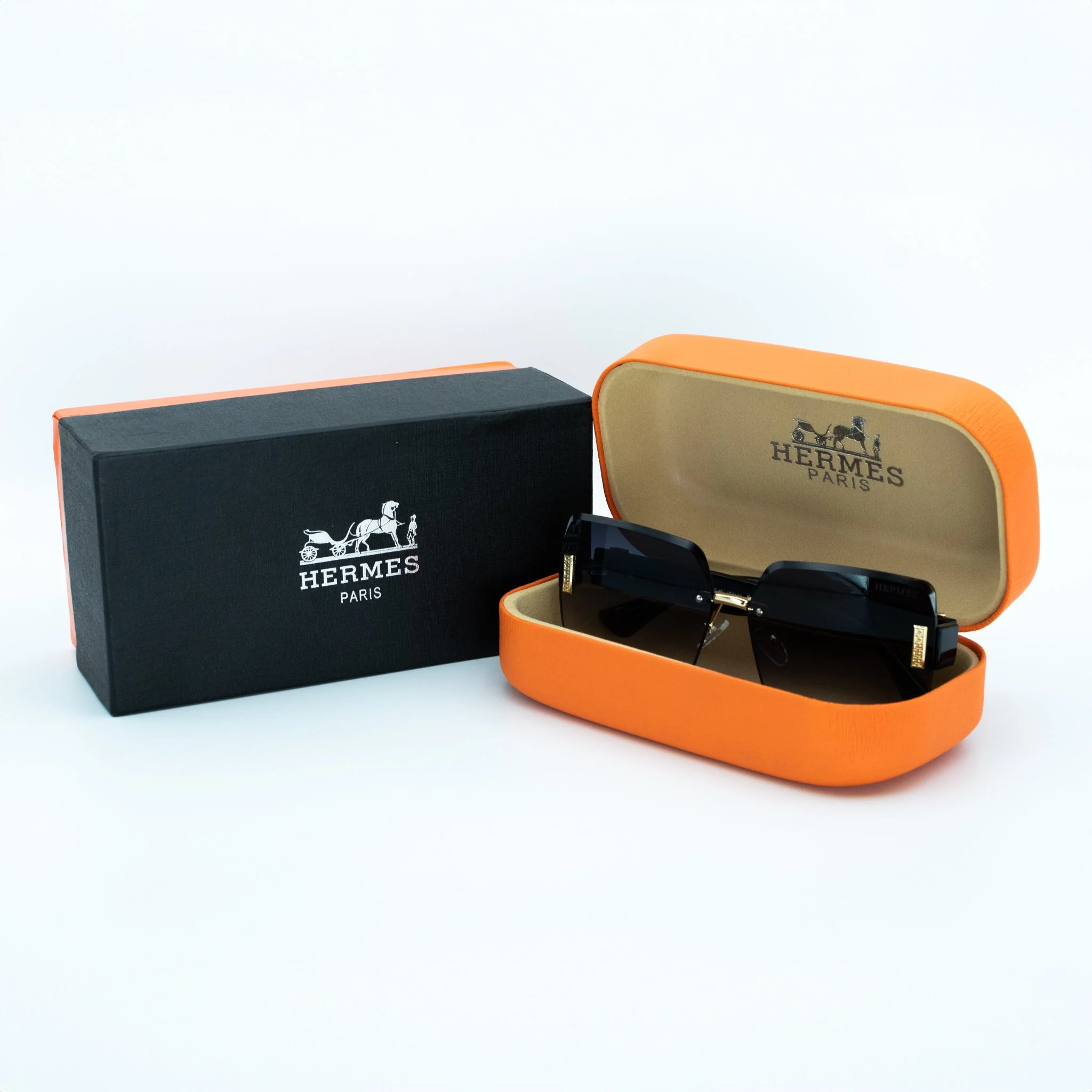 Hermès Noir Prestige Sunglasses - Image 2
