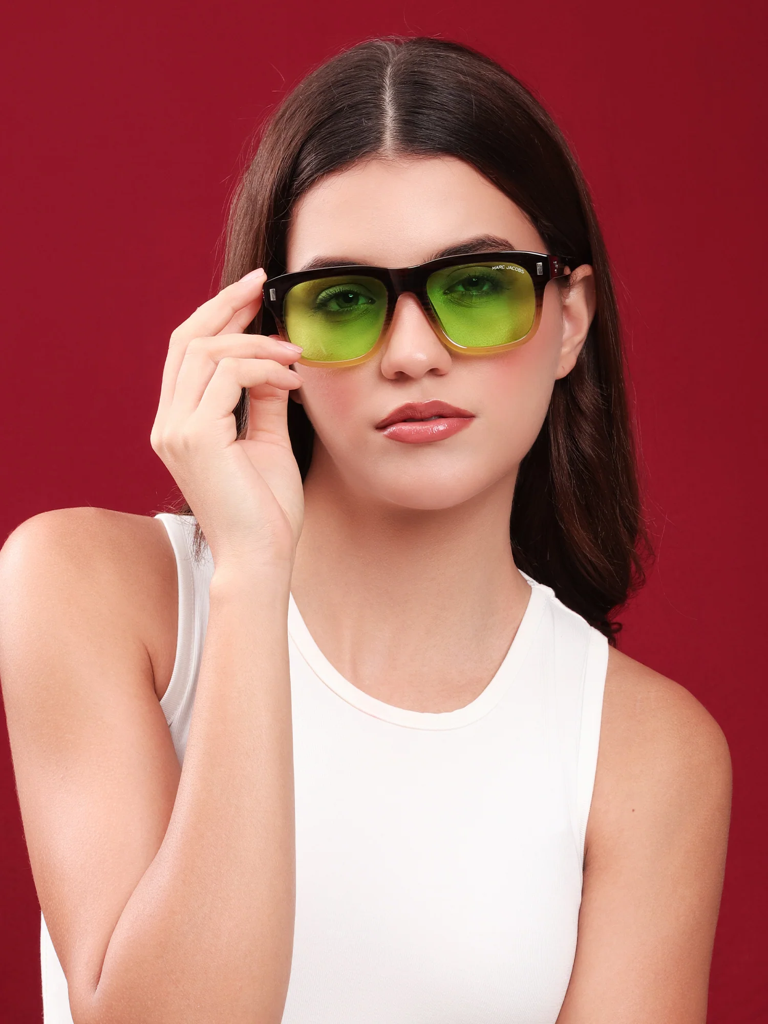 Jacobs Neon Green Gradient Sunglasses - Image 3
