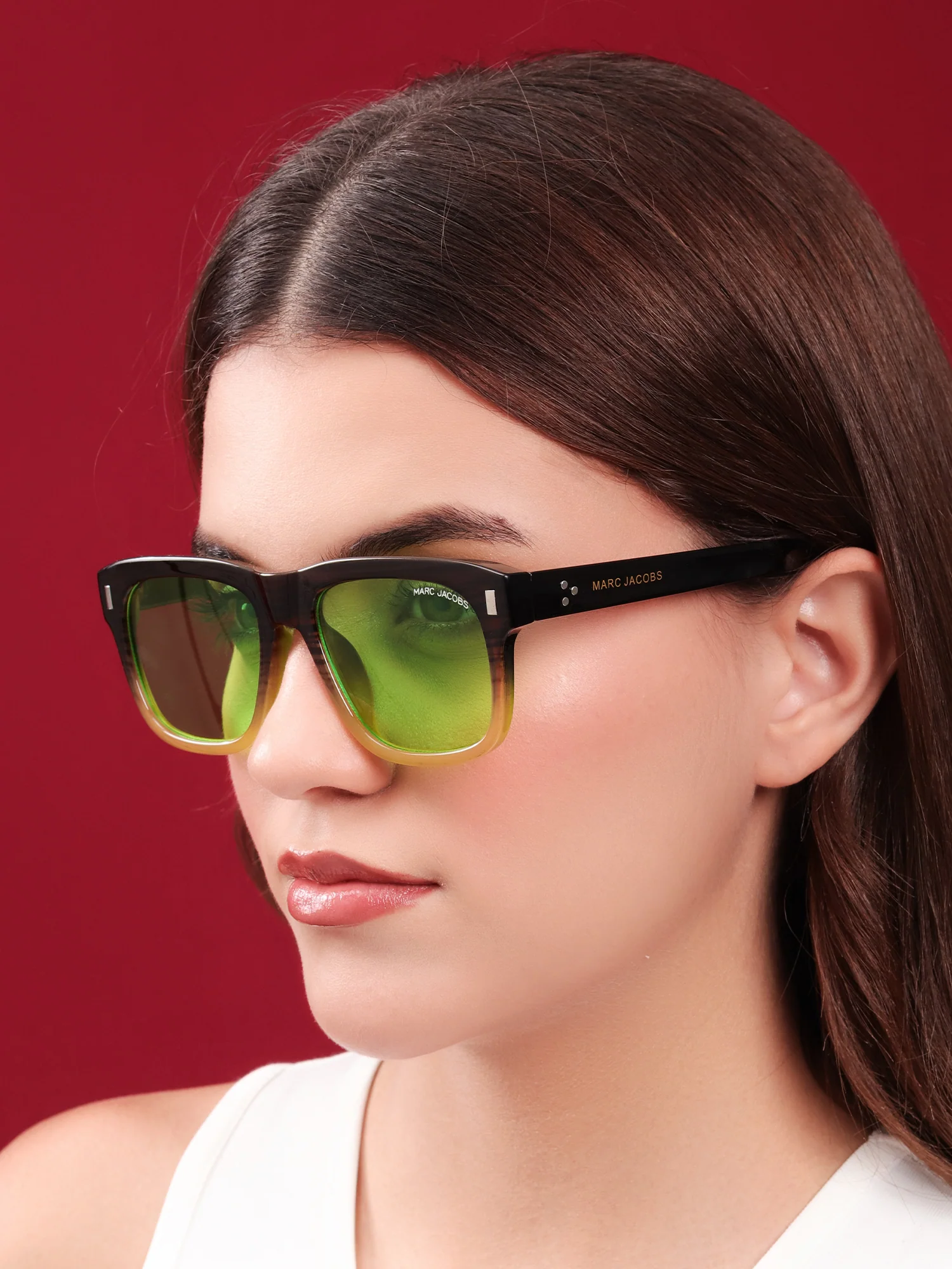 Jacobs Neon Green Gradient Sunglasses - Image 4