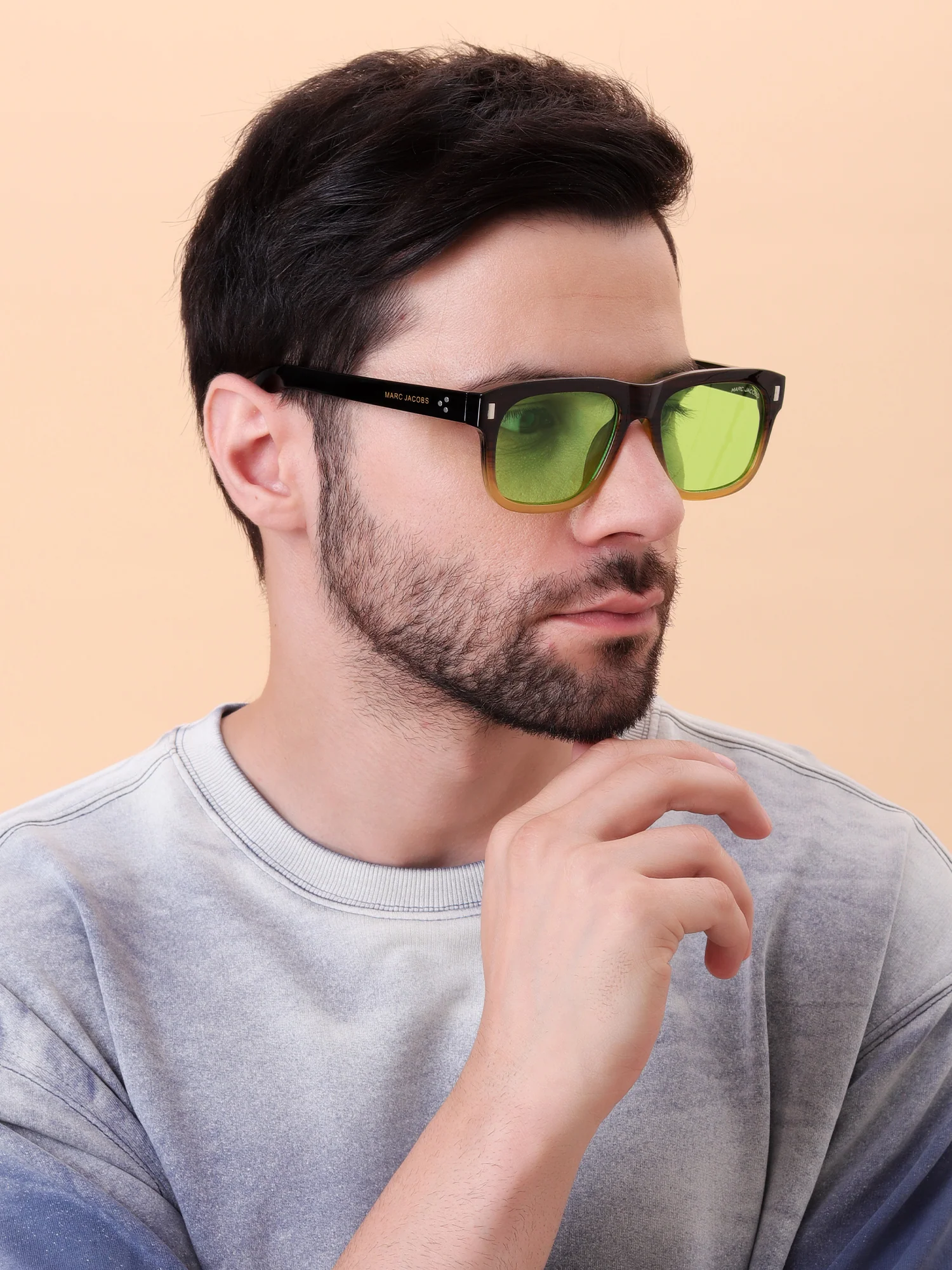 Jacobs Neon Green Gradient Sunglasses - Image 7