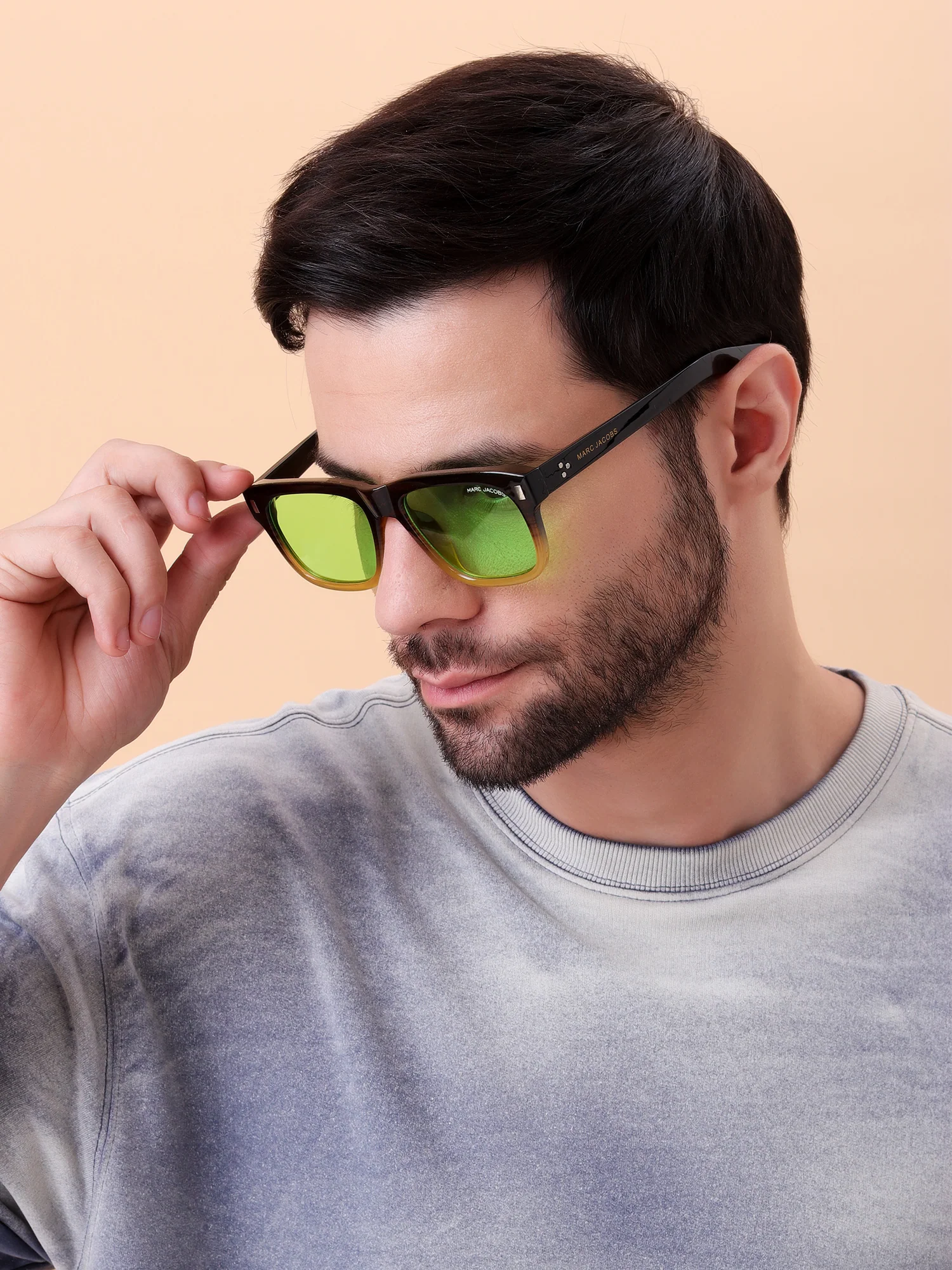 Jacobs Neon Green Gradient Sunglasses - Image 8