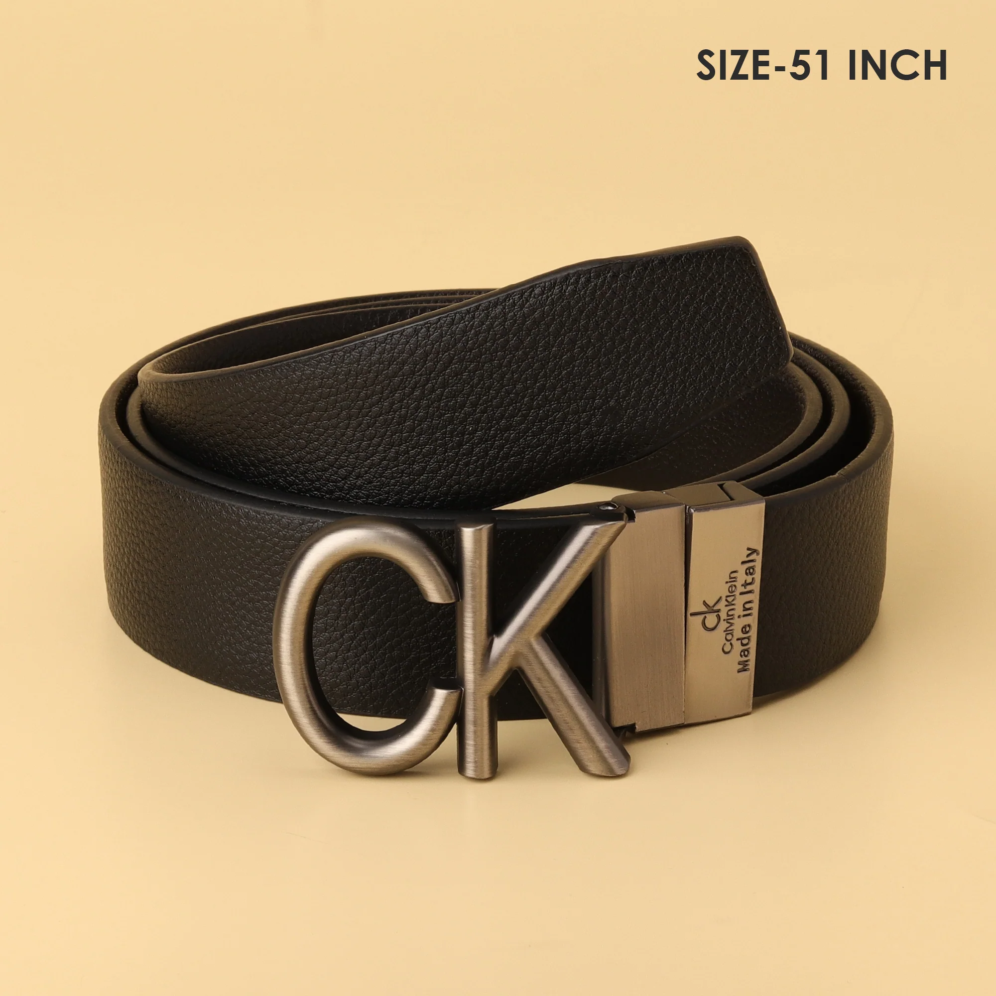 Klein Reversible Leather Belt with Bold - Image 4