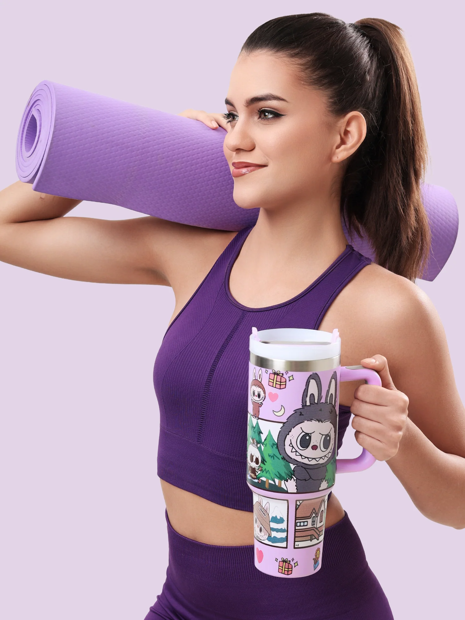 LABUBU “Forest Vibes” Lilac  Sipper - Image 3