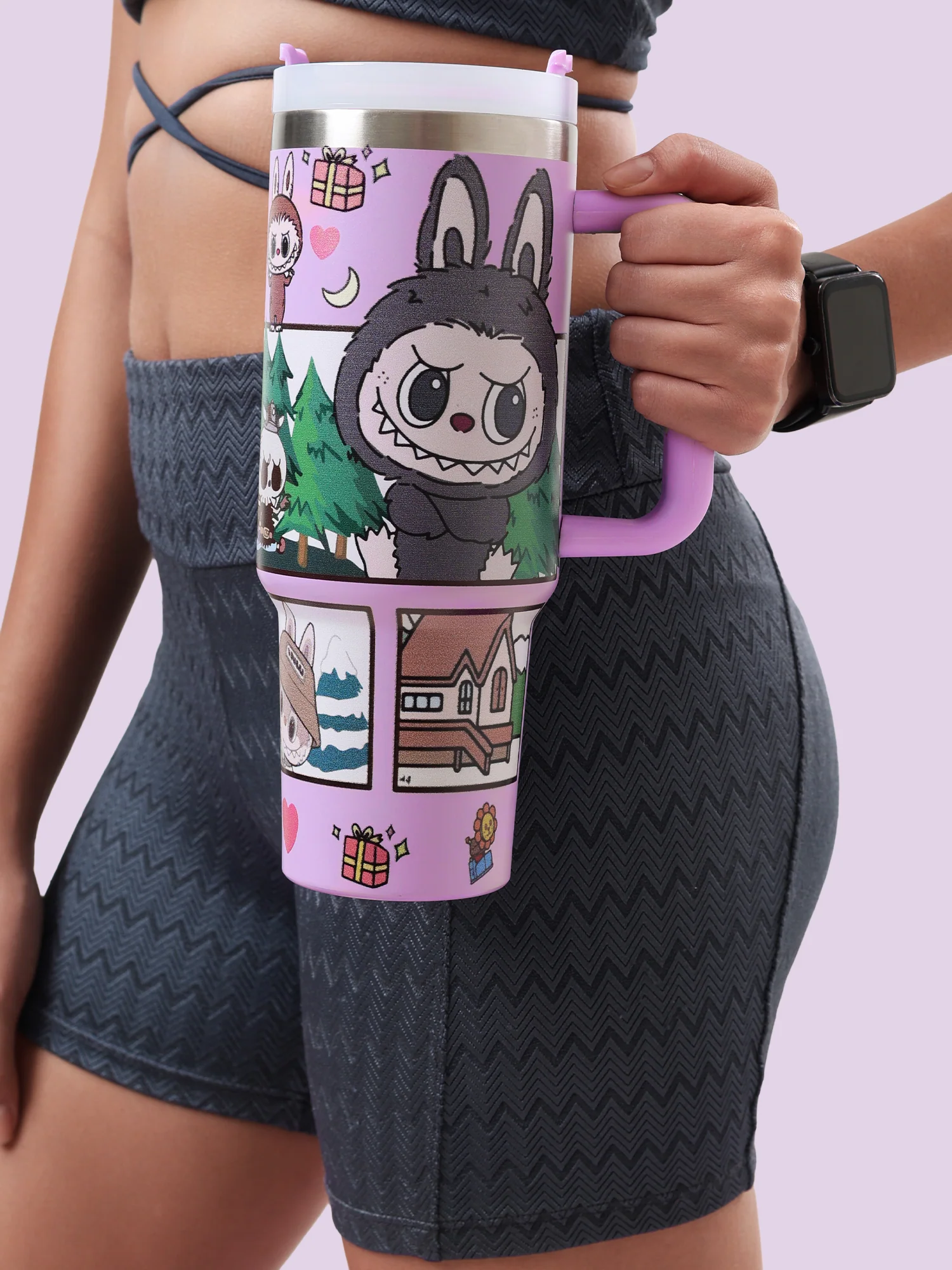 LABUBU “Forest Vibes” Lilac  Sipper - Image 5
