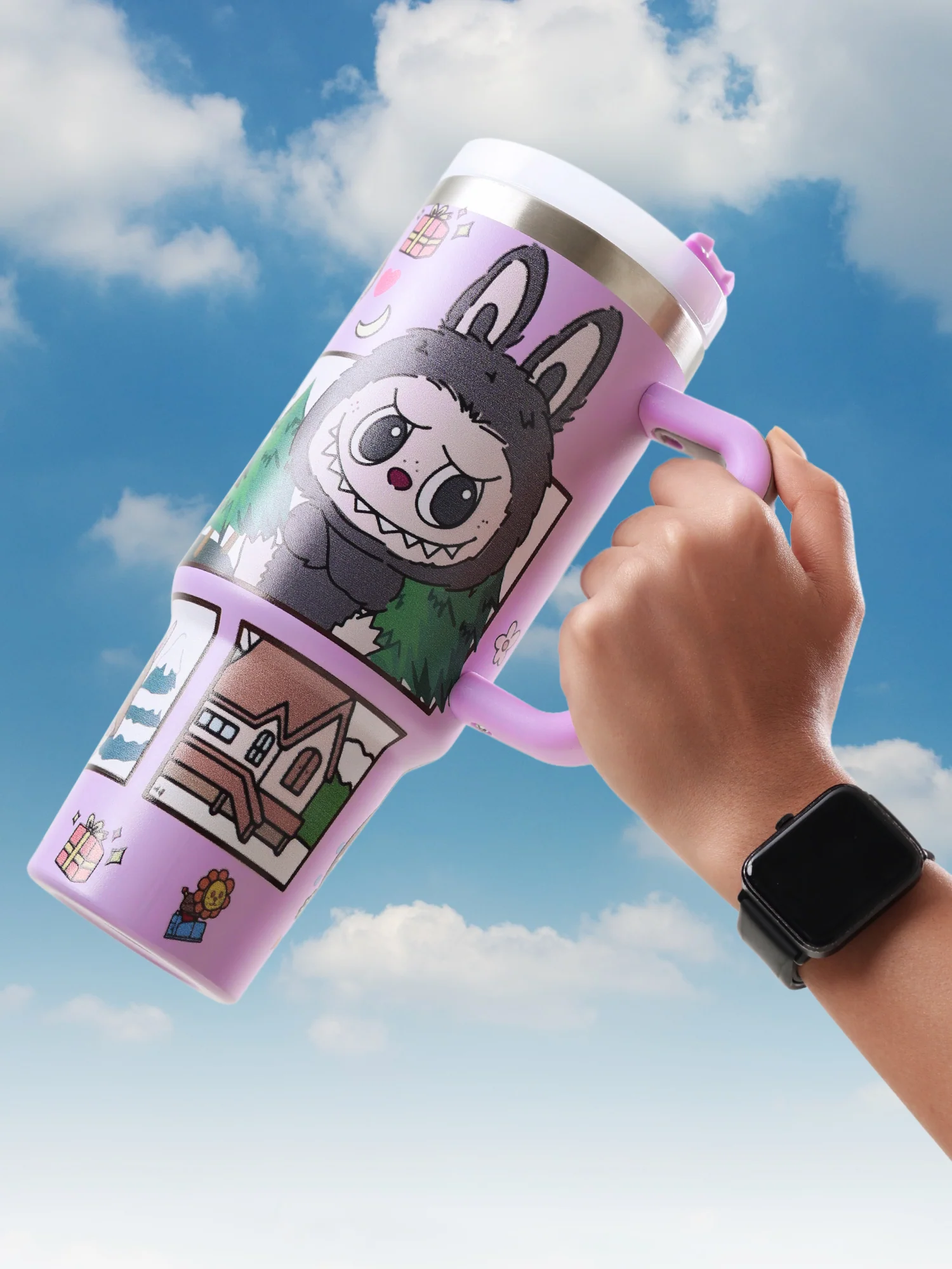 LABUBU “Forest Vibes” Lilac  Sipper - Image 7