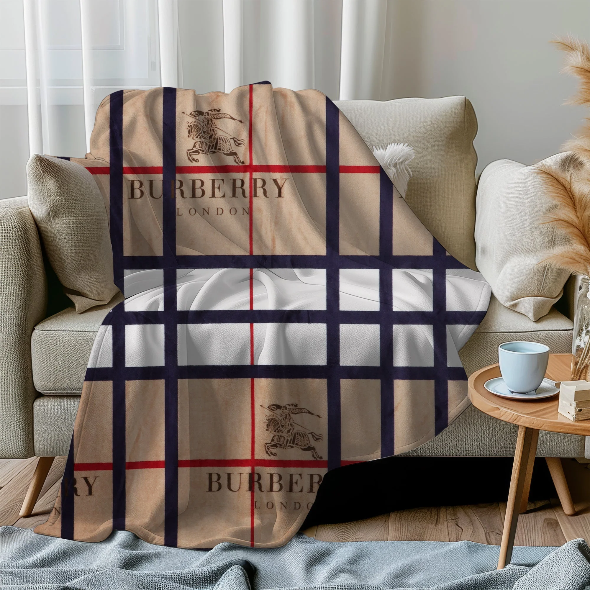 London Classic Check Throw AC Blanket - Image 3