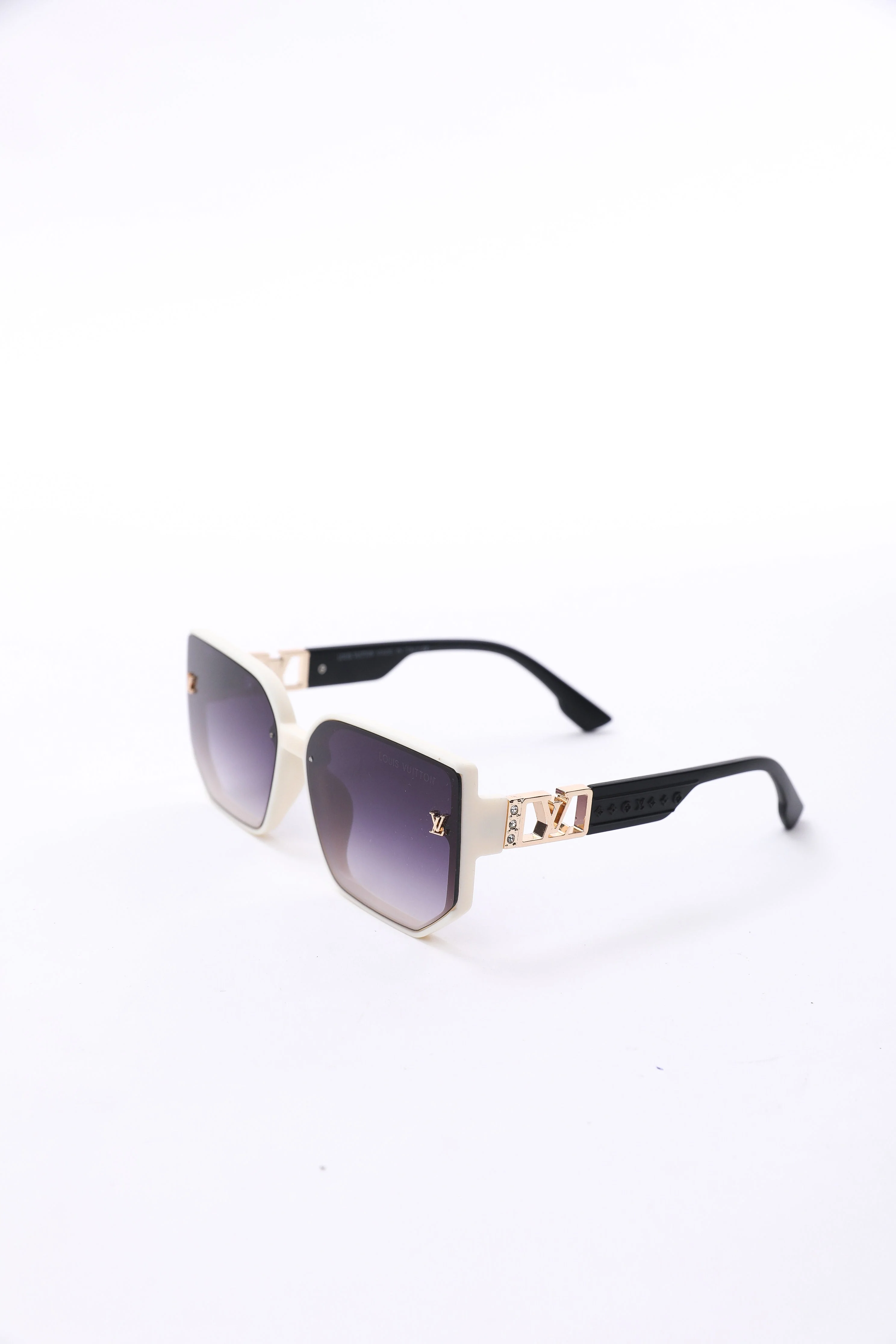 Louis Vuitton White Rectangular Sunglasses