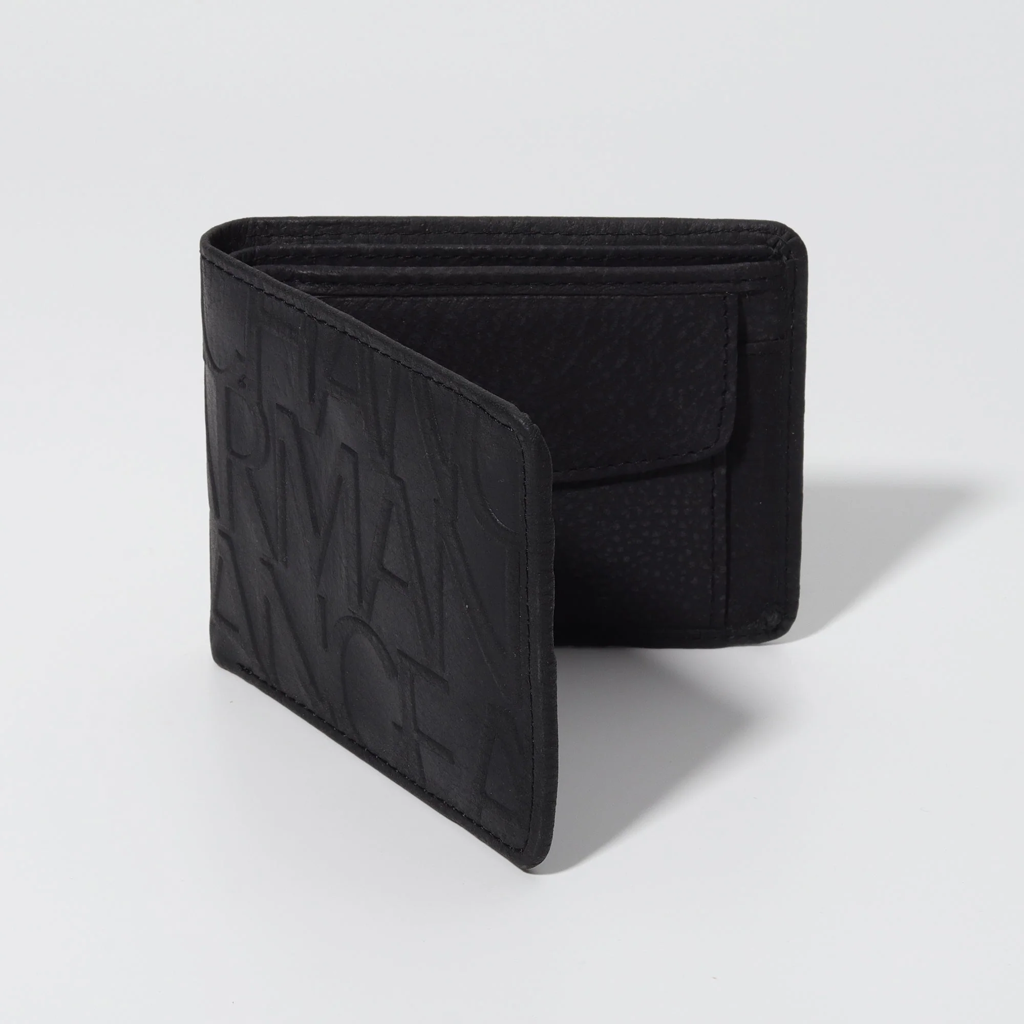 Matte Black Oversized Logo Wallet - Image 4