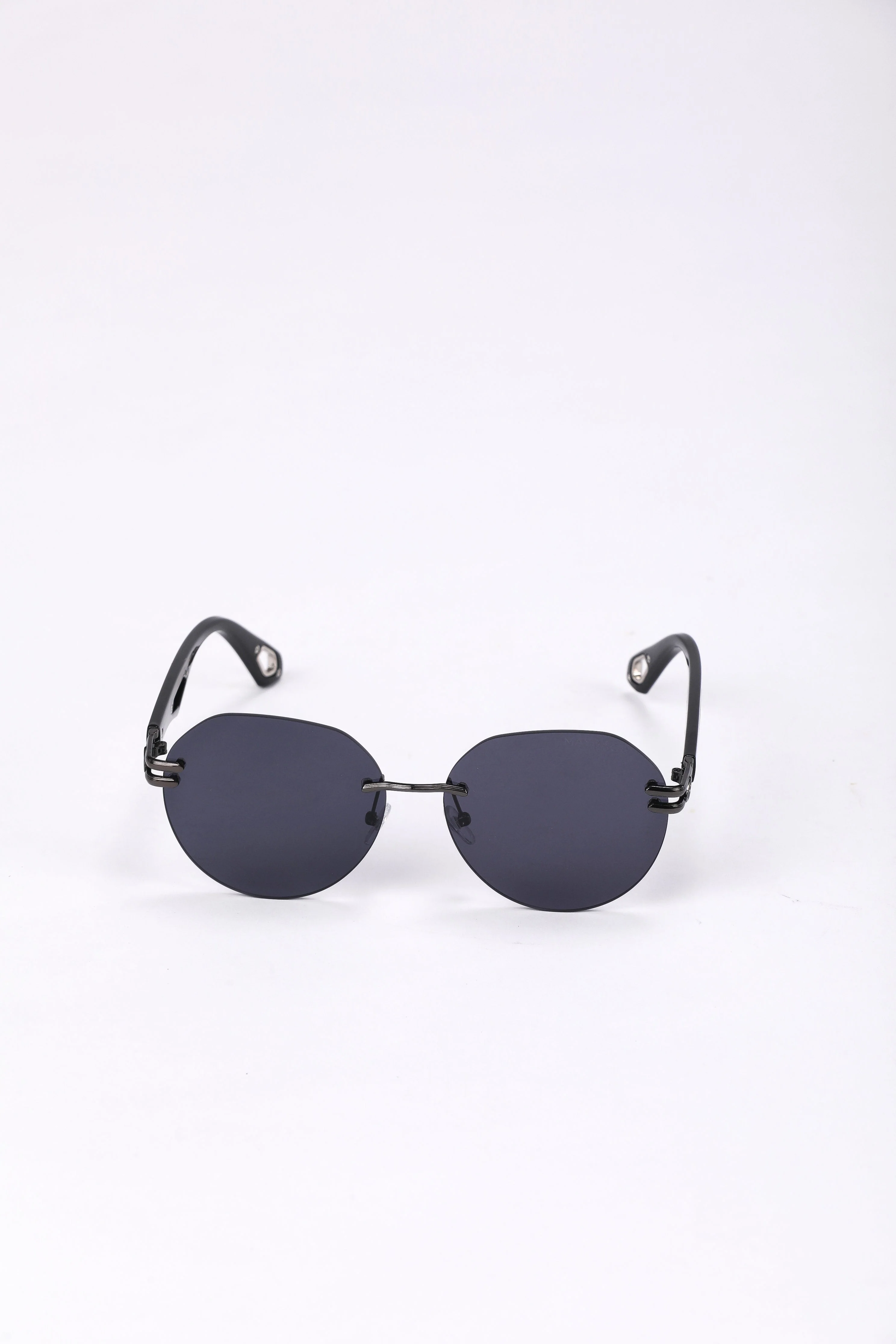 Maybach Matte Black Round Sunglasses - Image 3