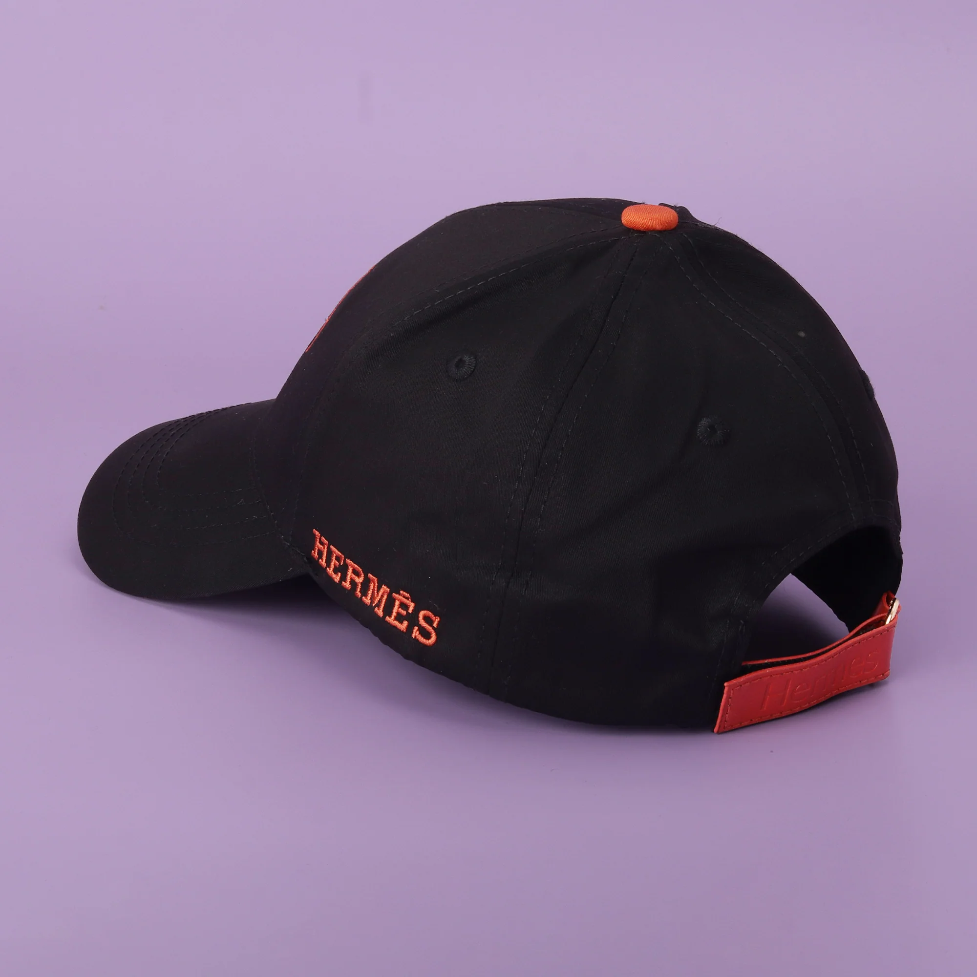 mès Black & Orange Crest Cap - Image 3