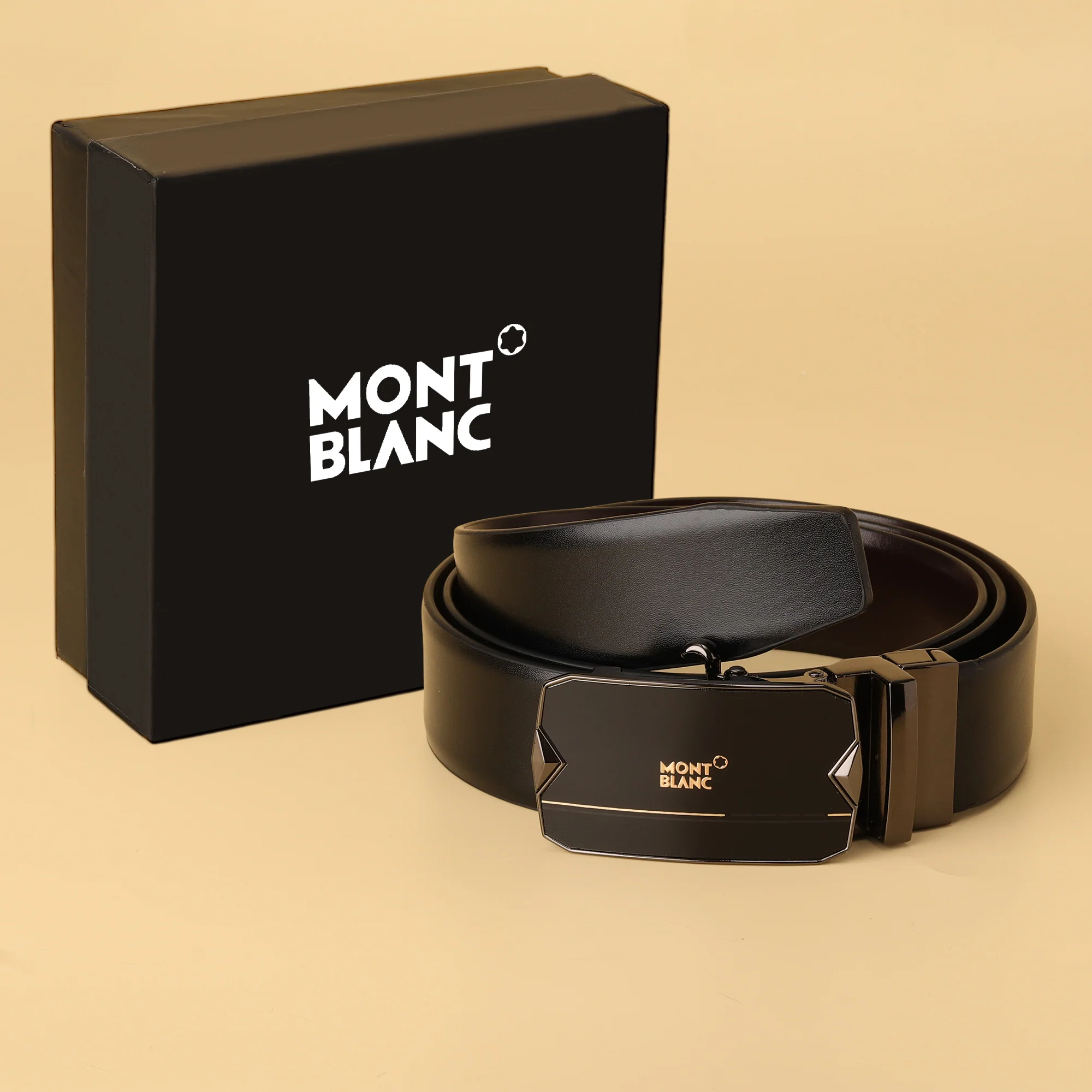 Montblanc Noir Edge Reversible Belt - Image 2