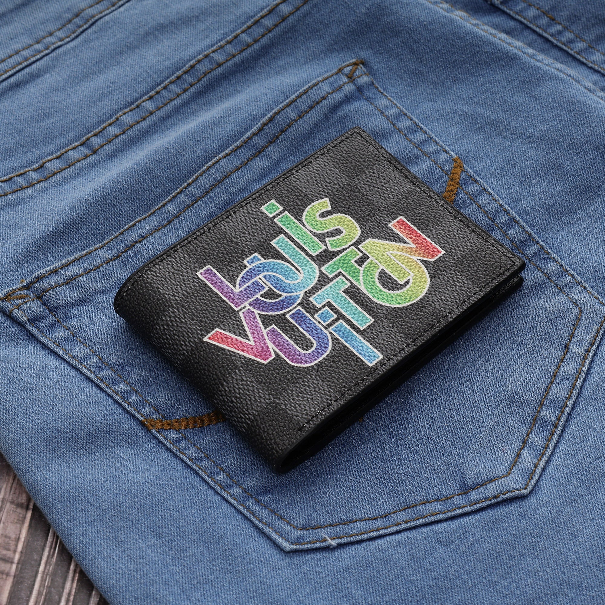Multicolor Graphic Statement Wallet - Image 4