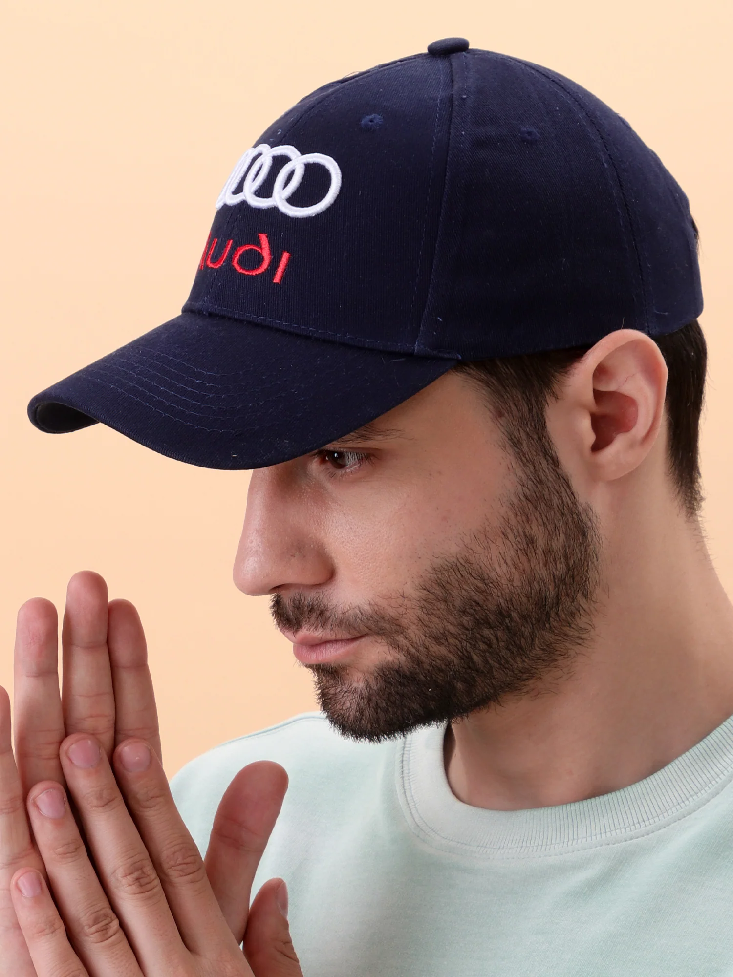 Navy Blue Audi Logo Cap - Image 3