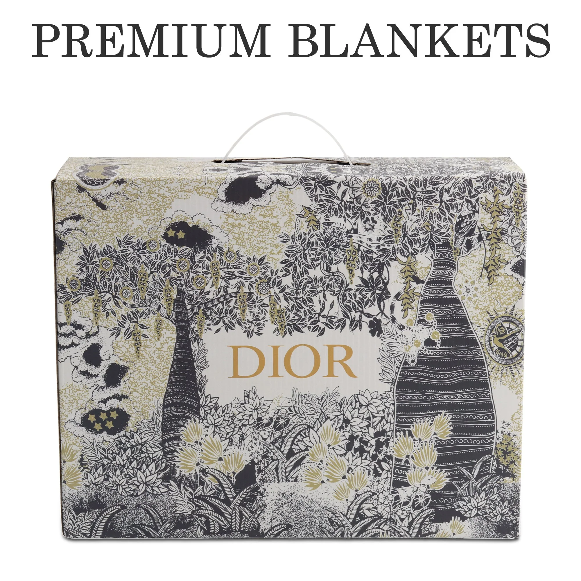 Navy Monogram AC Blanket - Image 4
