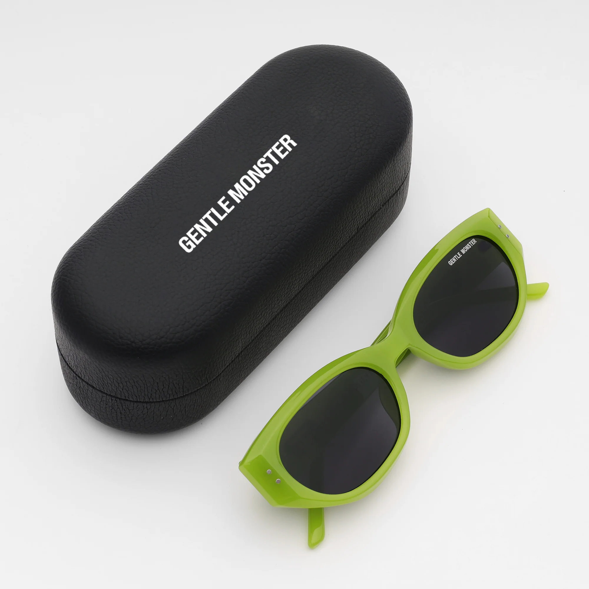 Neon Green Cat-Eye Sunglasses - Image 2