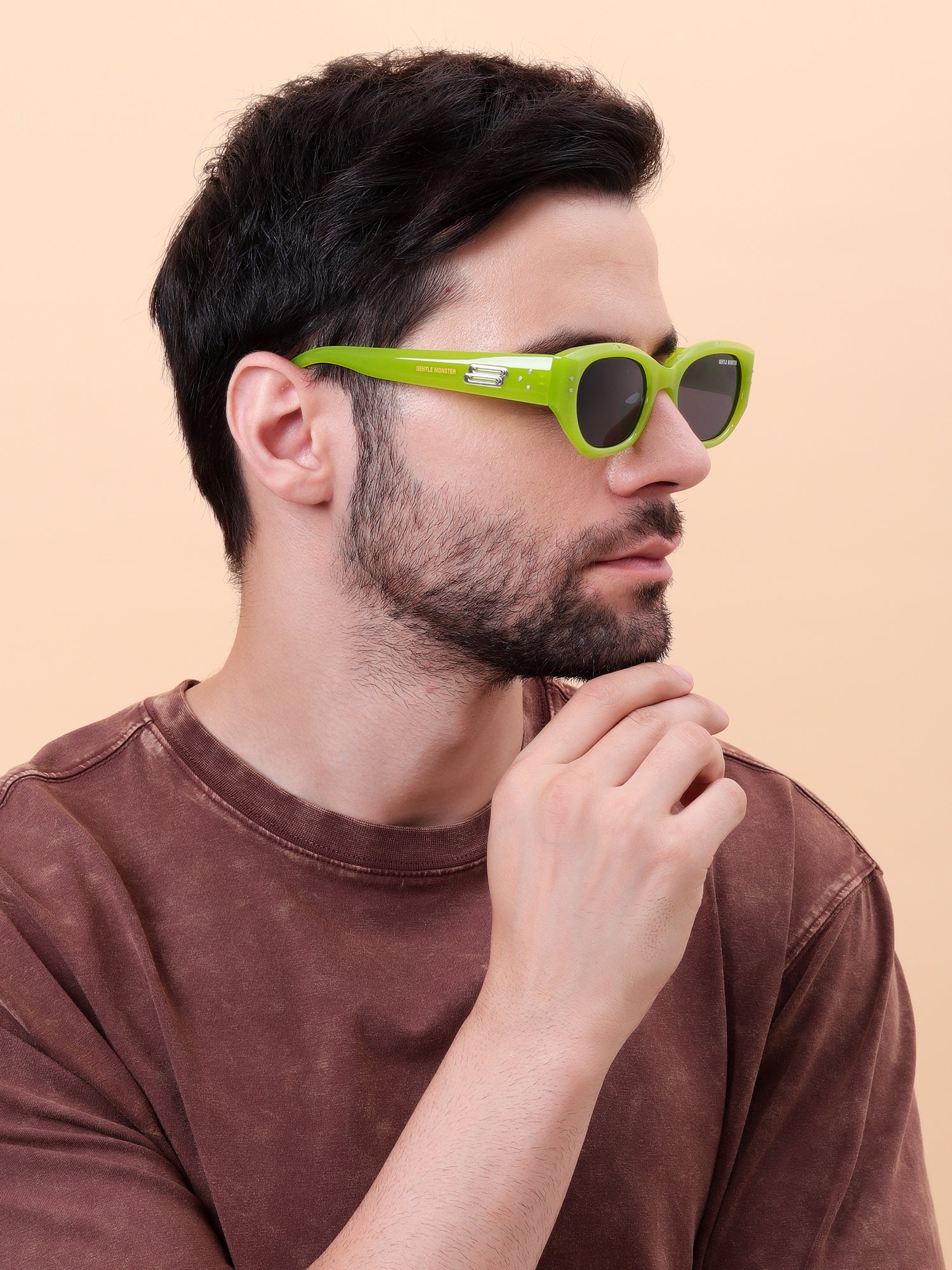Neon Green Cat-Eye Sunglasses - Image 7