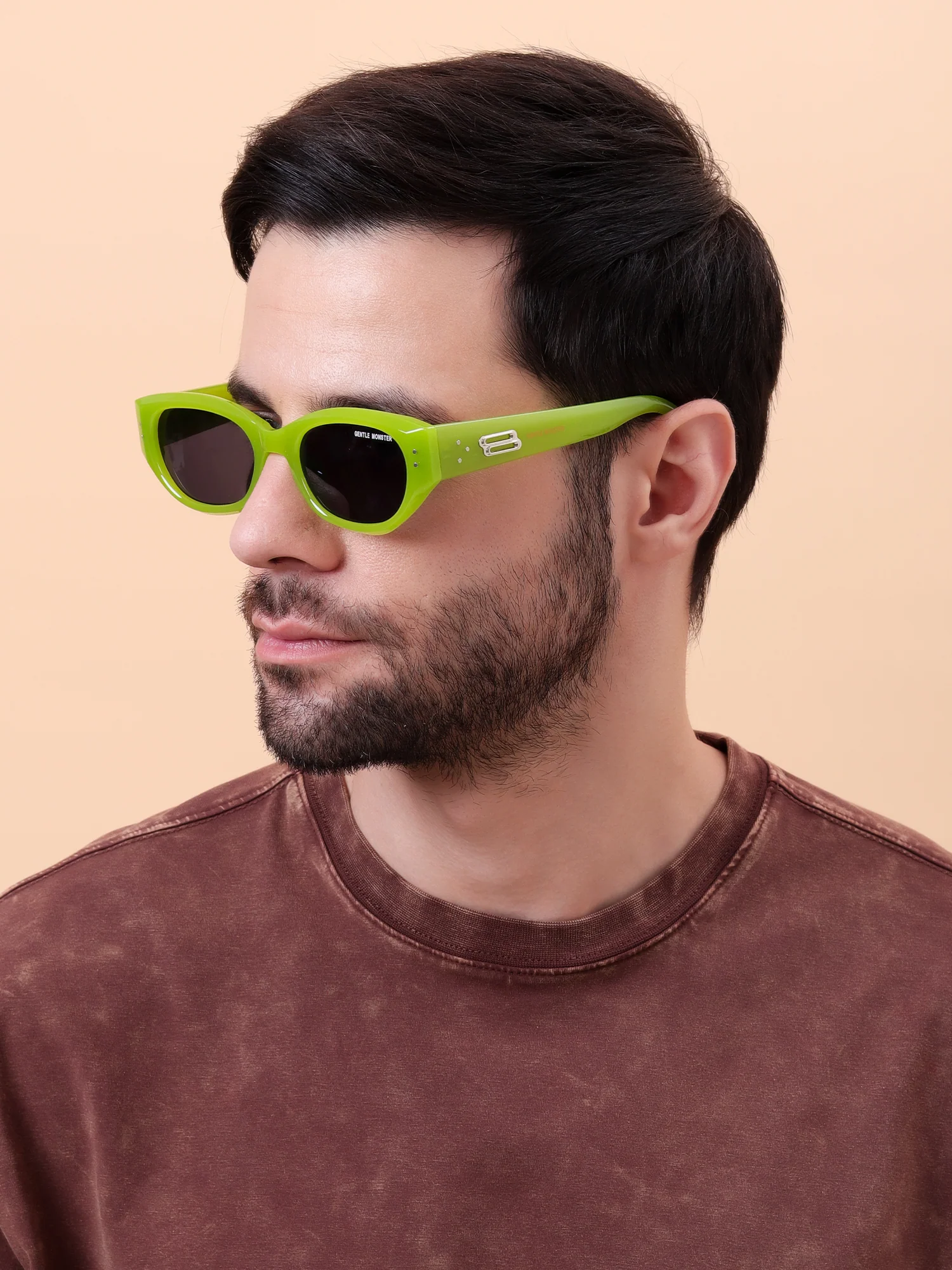 Neon Green Cat-Eye Sunglasses - Image 8