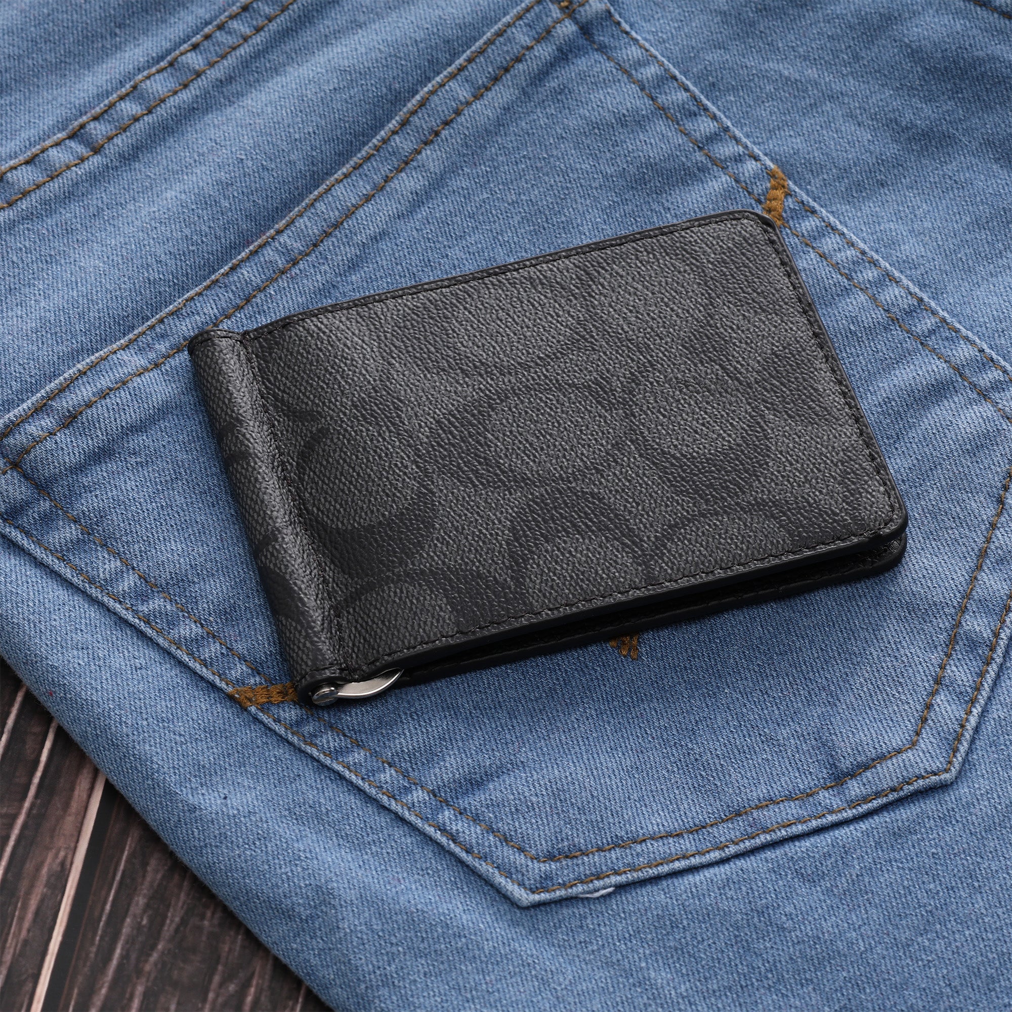 New York Signature Canvas Bifold Wallet - Image 5