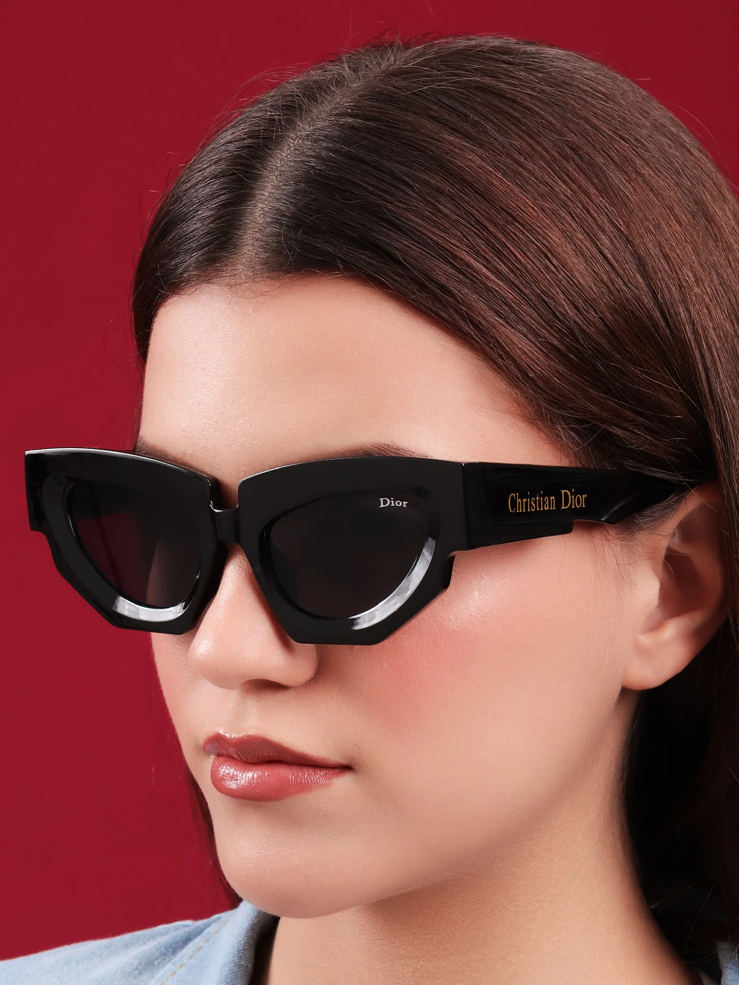 “Noir Authority” Cat-Eye Sunglasses - Image 6