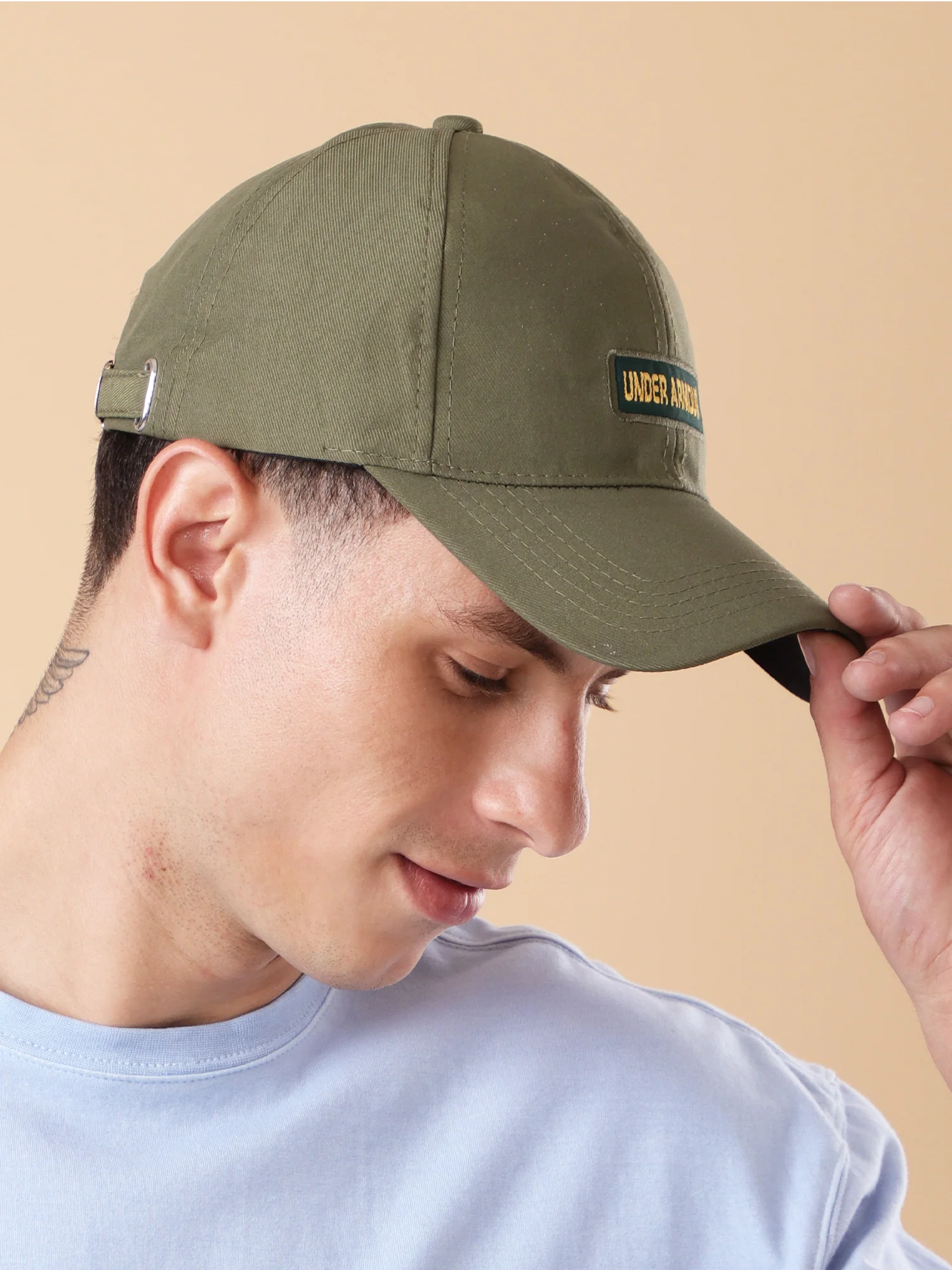 Olive Green "New York | Under Armour" Premium Baseball Cap - Image 2