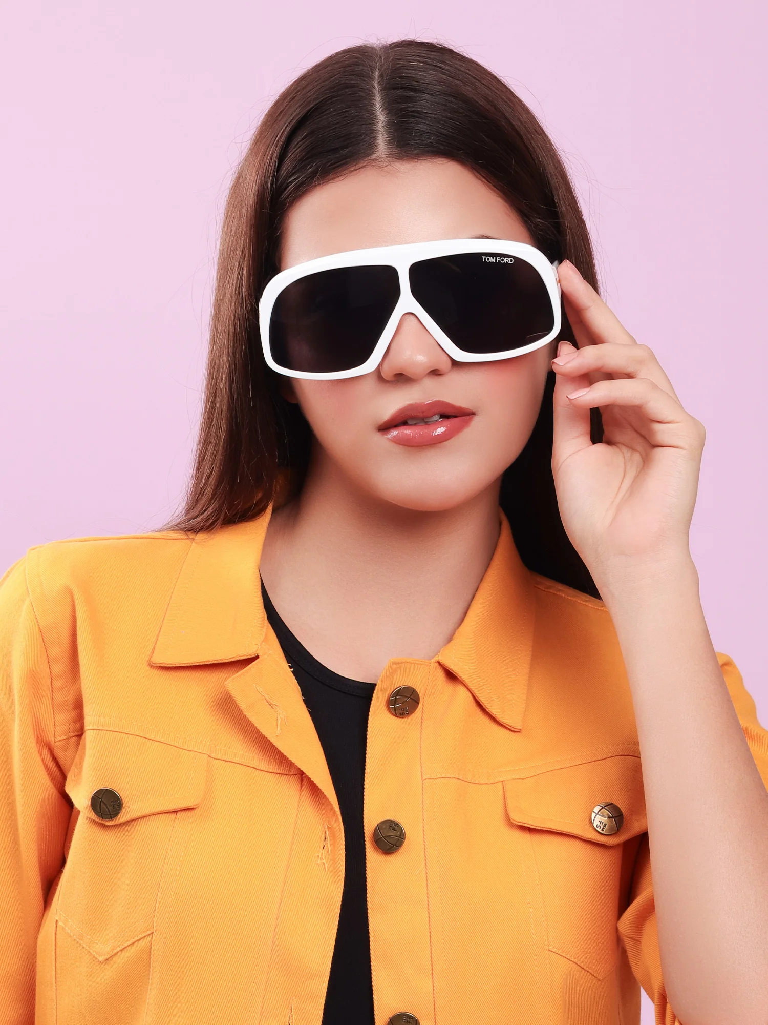 Optic White Shield Sunglasses - Image 3