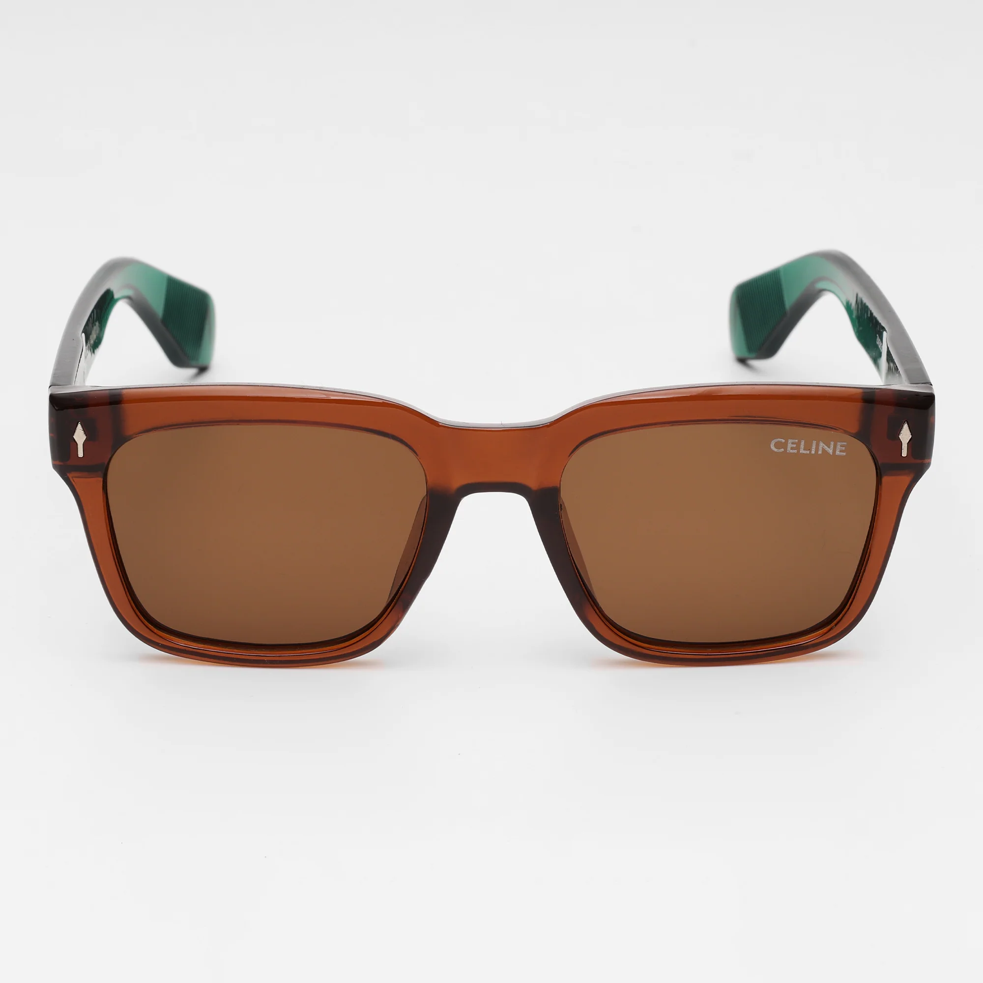 Paris Havana-Green Statement Sunglasses - Image 5