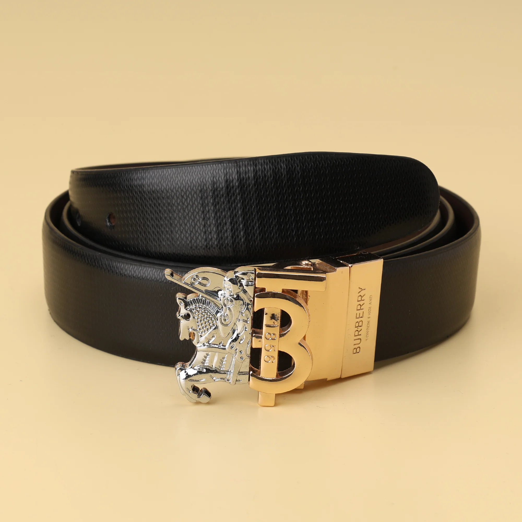 Polished Crest Buckle Belt - Image 2