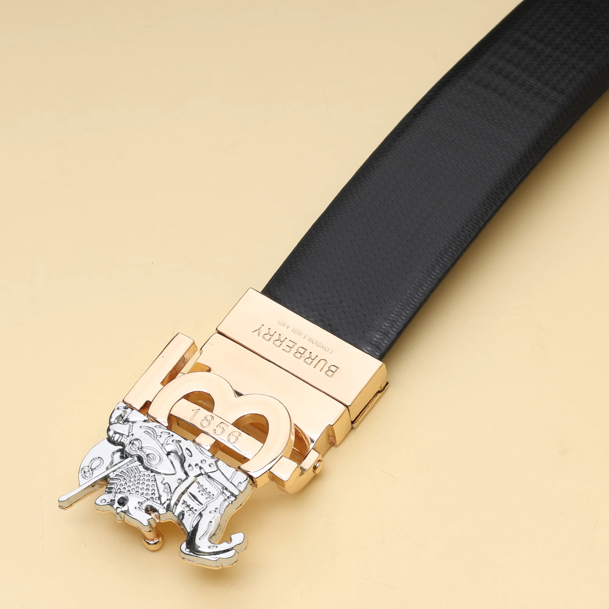 Polished Crest Buckle Belt - Image 4
