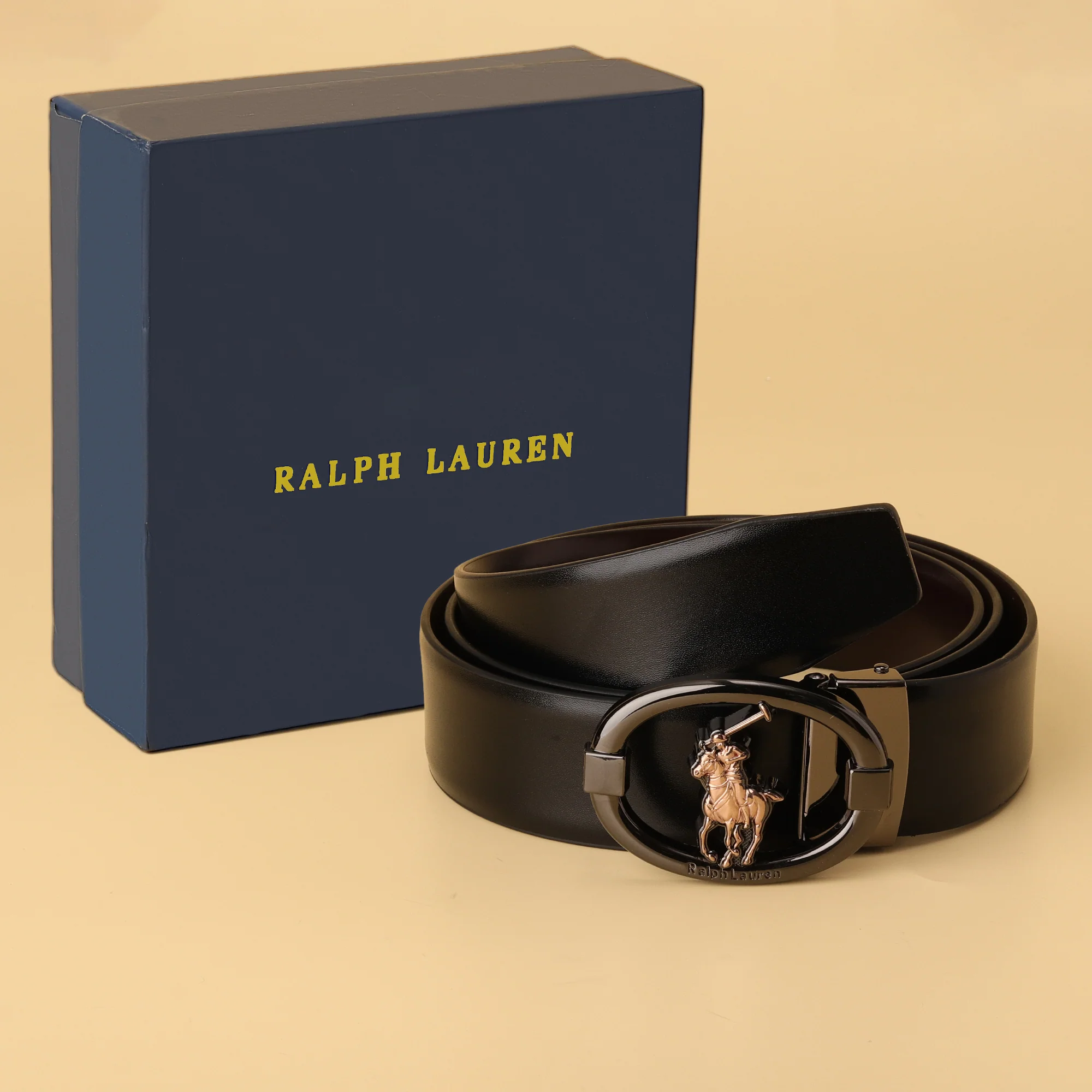 Polo Emblem Oval Buckle Belt - Image 2