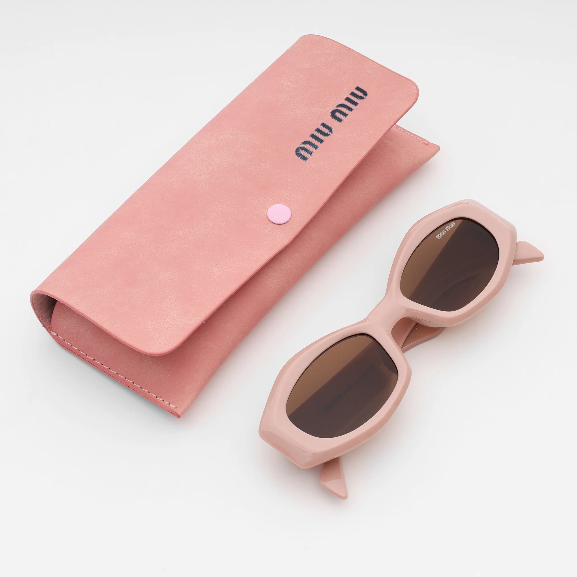 Powder Blush Oval Sunglasses - Image 2