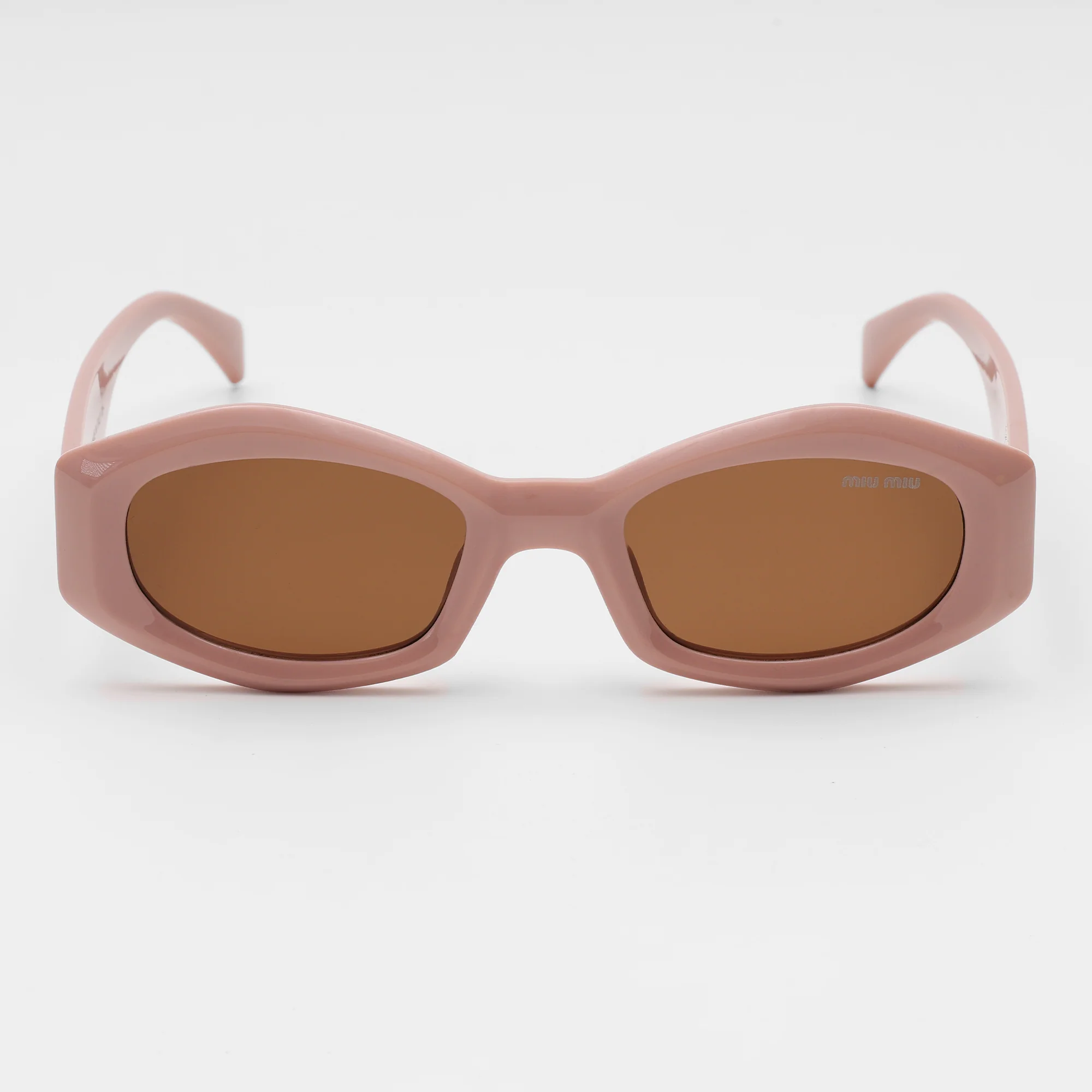 Powder Blush Oval Sunglasses - Image 4