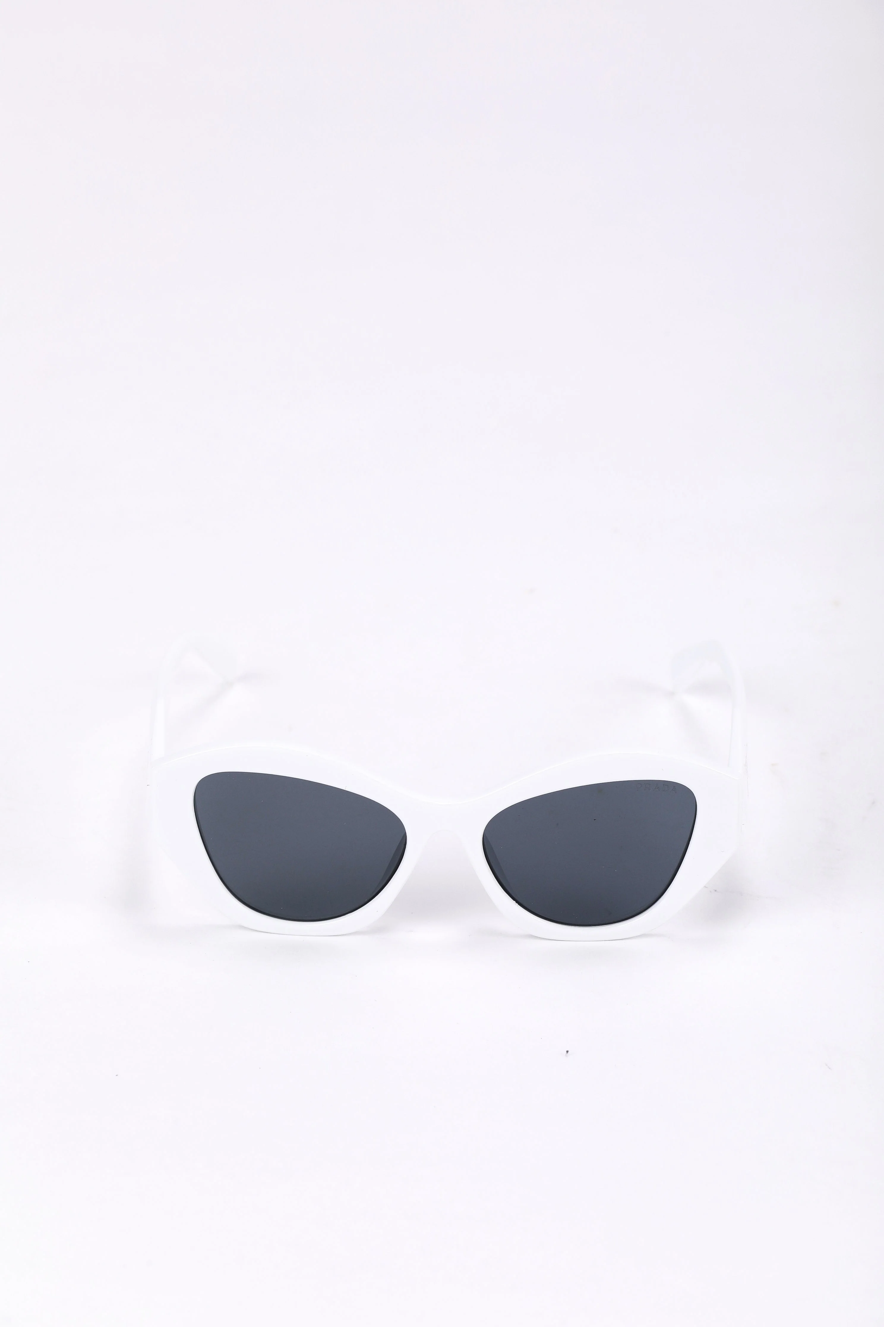 Prada White Cat-Eye Sunglasses - Image 2