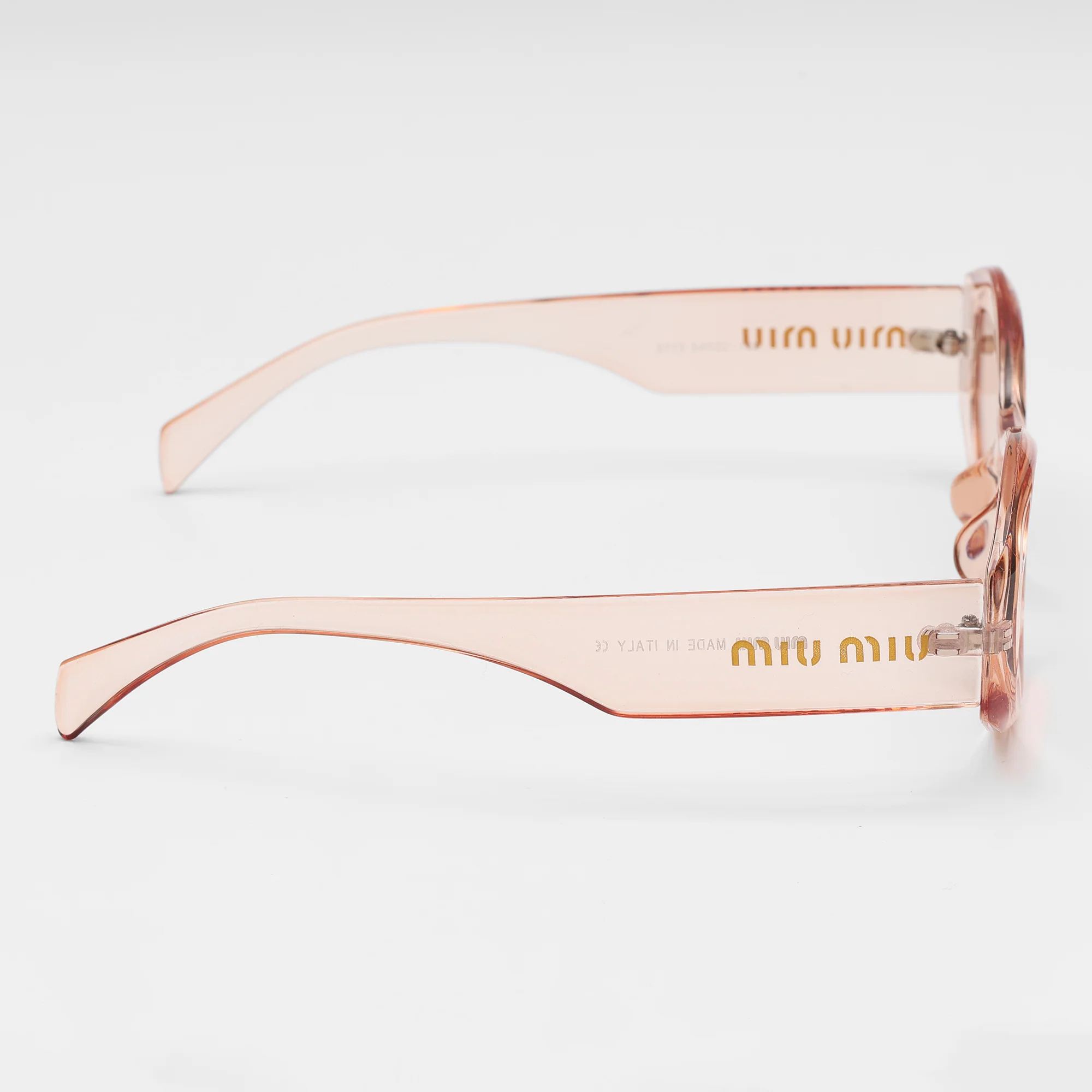 Quartz Transparent Oval Sunglasses - Image 2