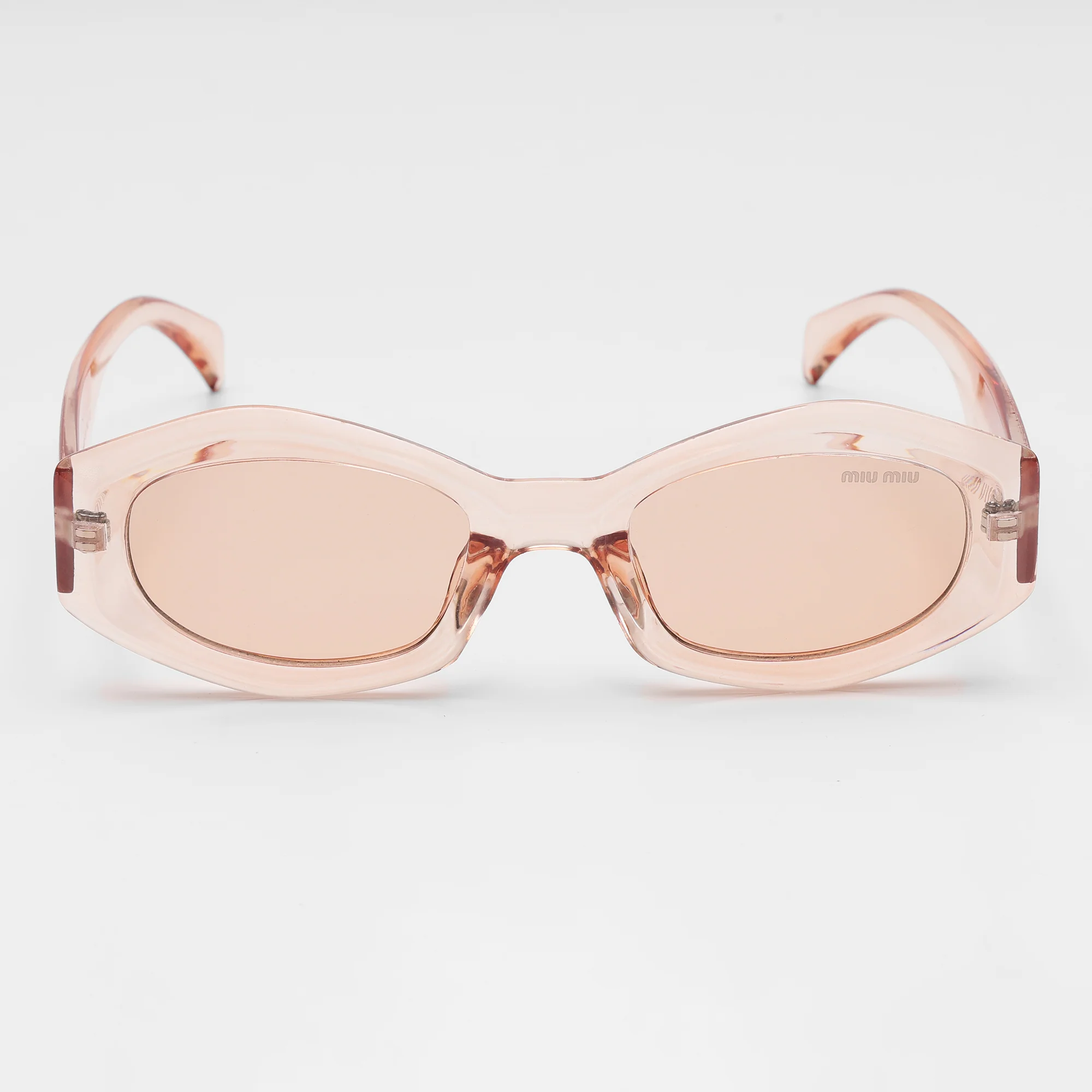 Quartz Transparent Oval Sunglasses - Image 5
