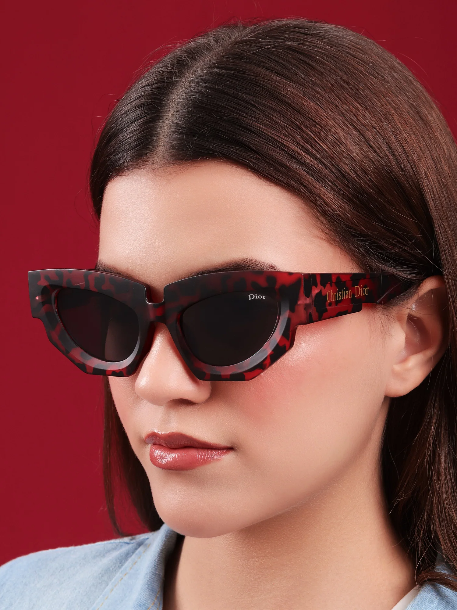 “Red Camo Impact” Cat-Eye Sunglasses - Image 6