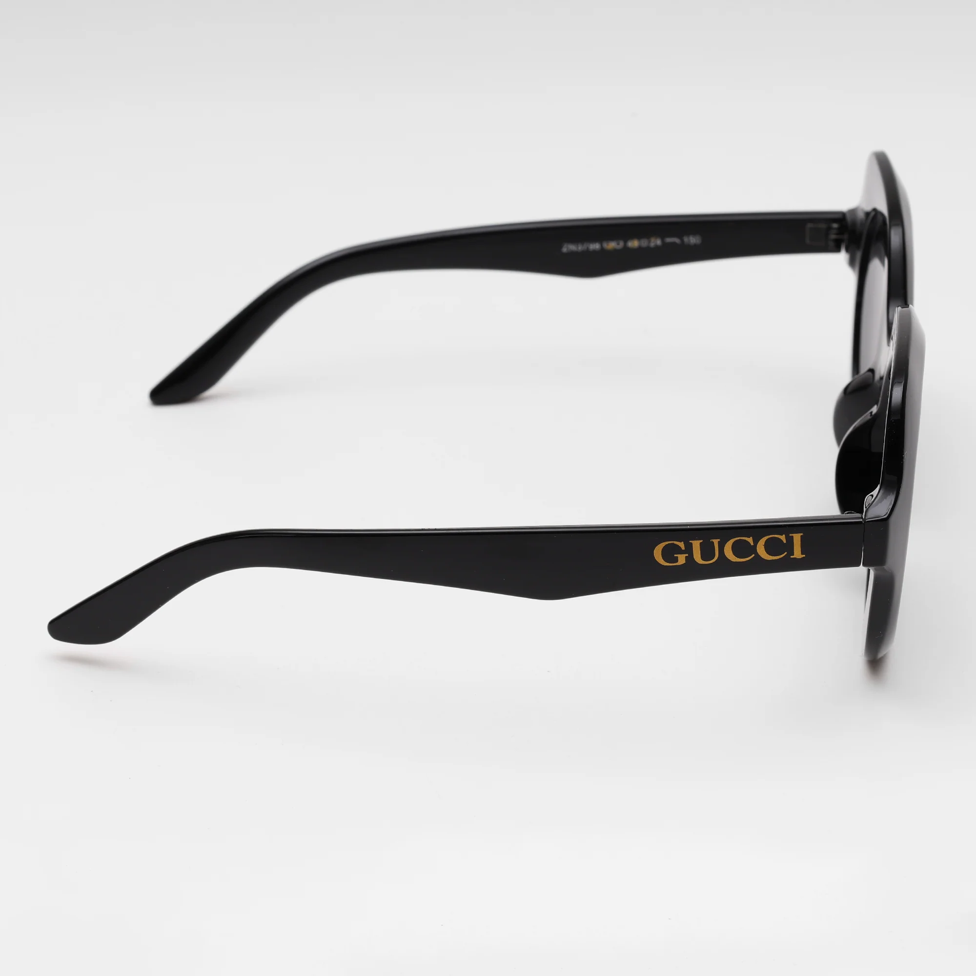 Retro Round Black Sunglasses - Image 5