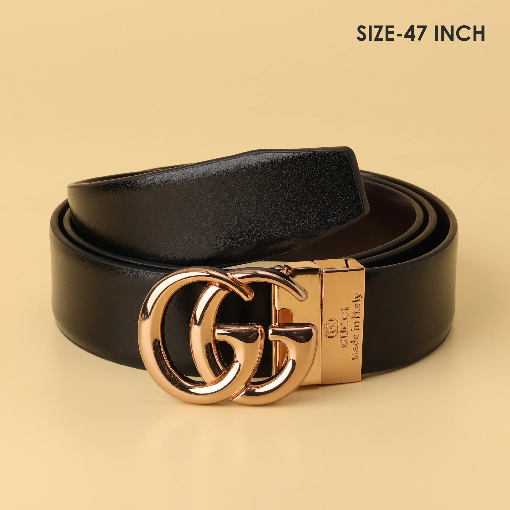 Rose Gold GG Buckle Belt - Image 4