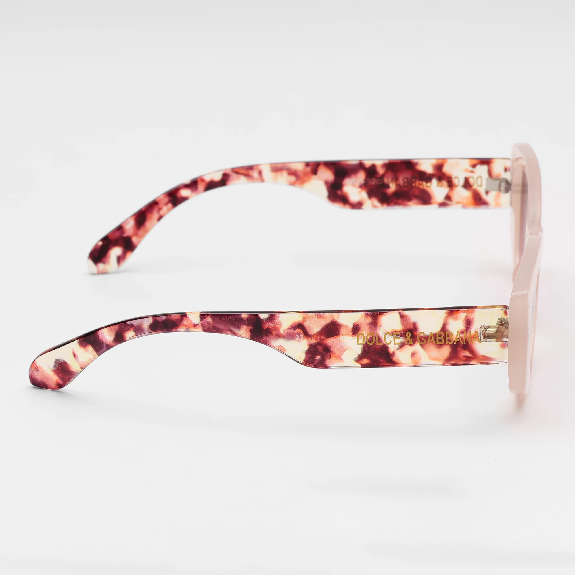 Rose Nude Cat-Eye Sunglasses - Image 6