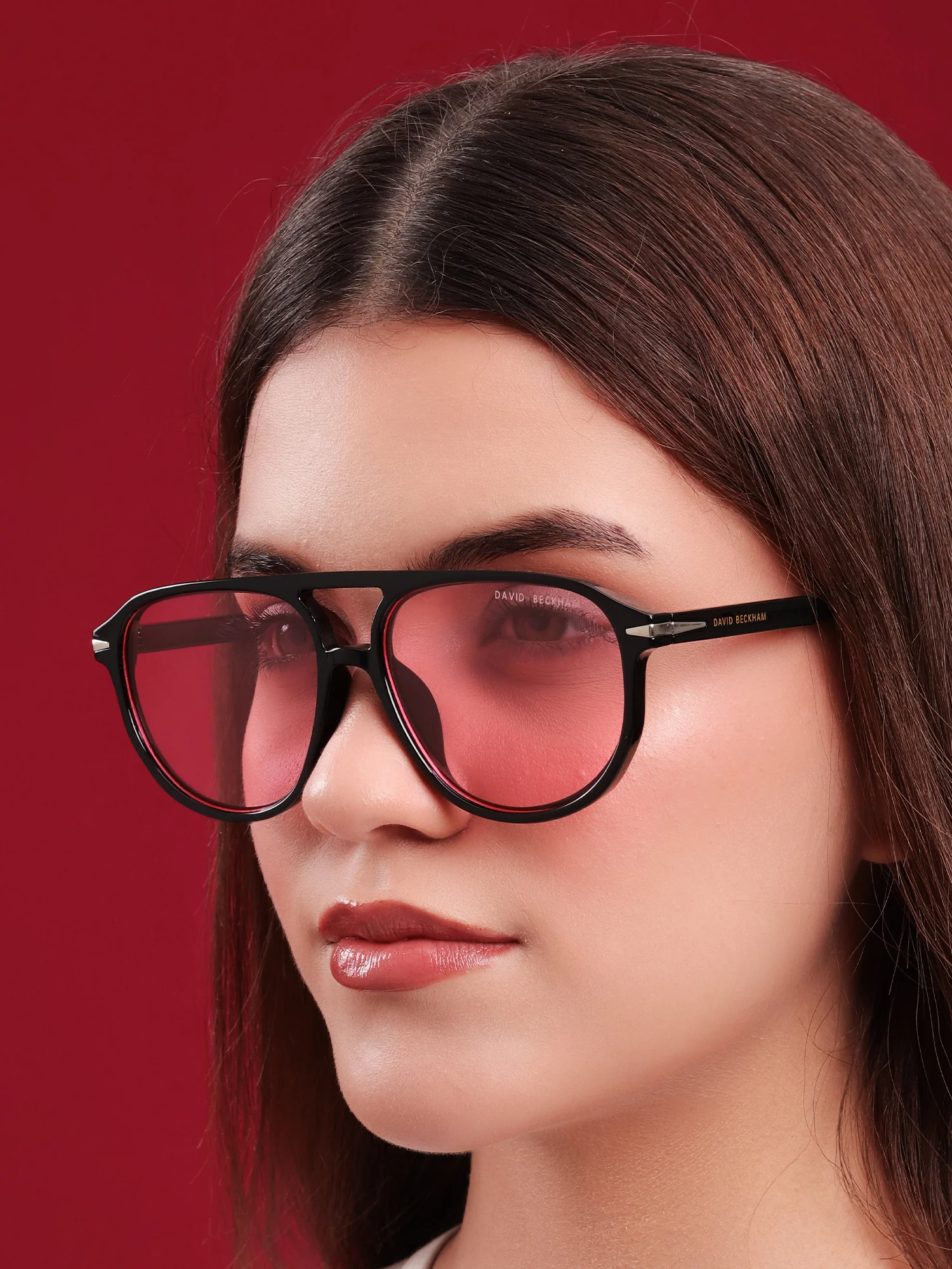 Rose Tint Retro Aviators - Image 6
