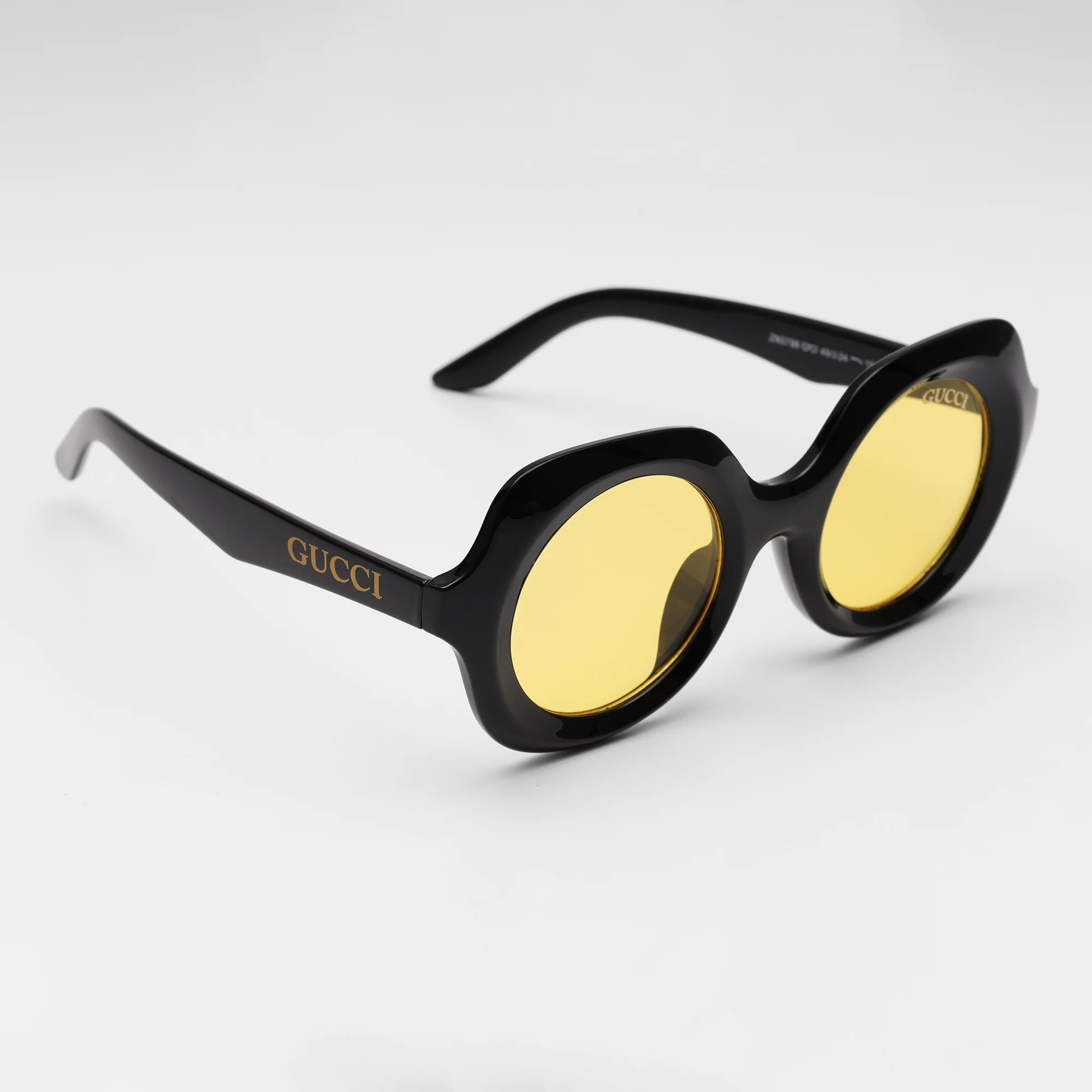 Signature Round Sunglasses in Smoky Crystal - Image 4