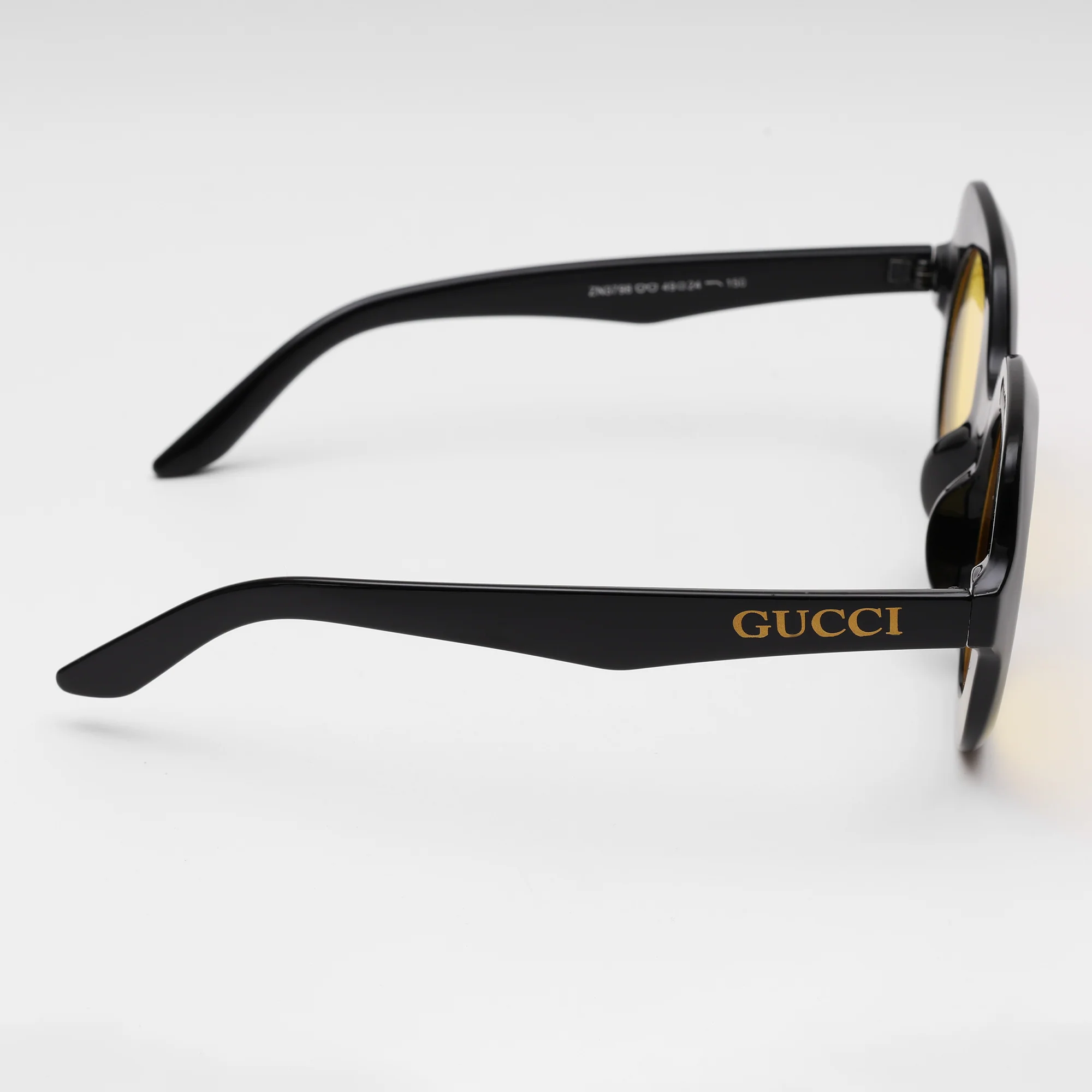 Signature Round Sunglasses in Smoky Crystal - Image 5