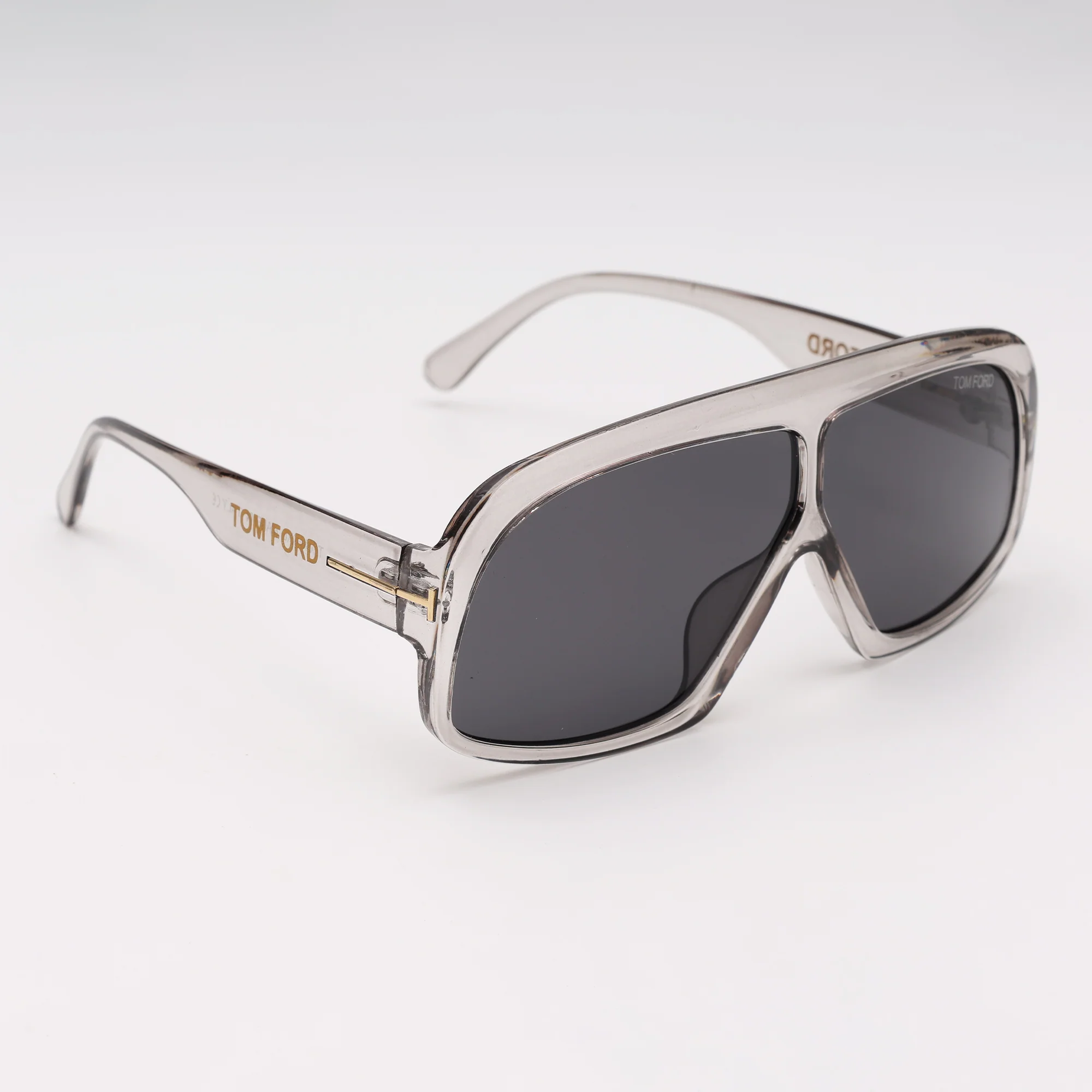 Smoke Crystal Shield Sunglasses