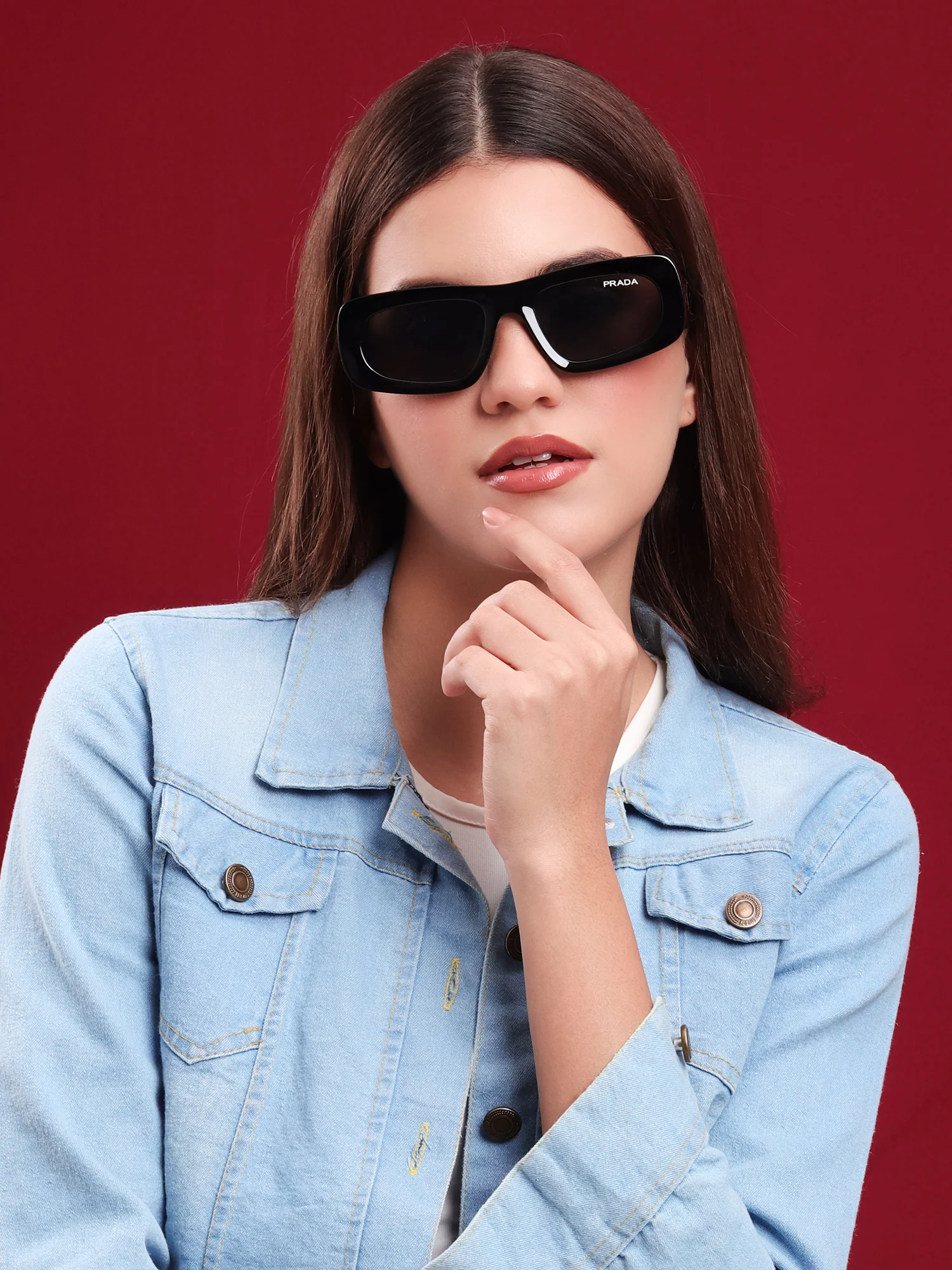 Sunshine Bold Rectangular Sunglasses - Image 4