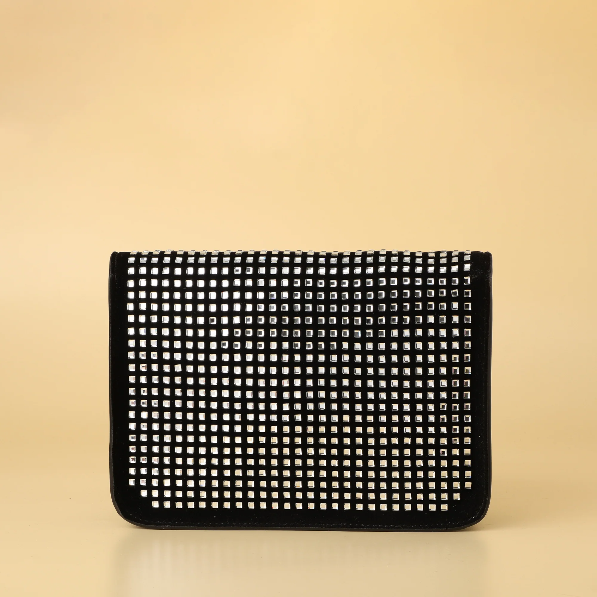 TB Monogram Studded Velvet Shoulder Bag - Image 4