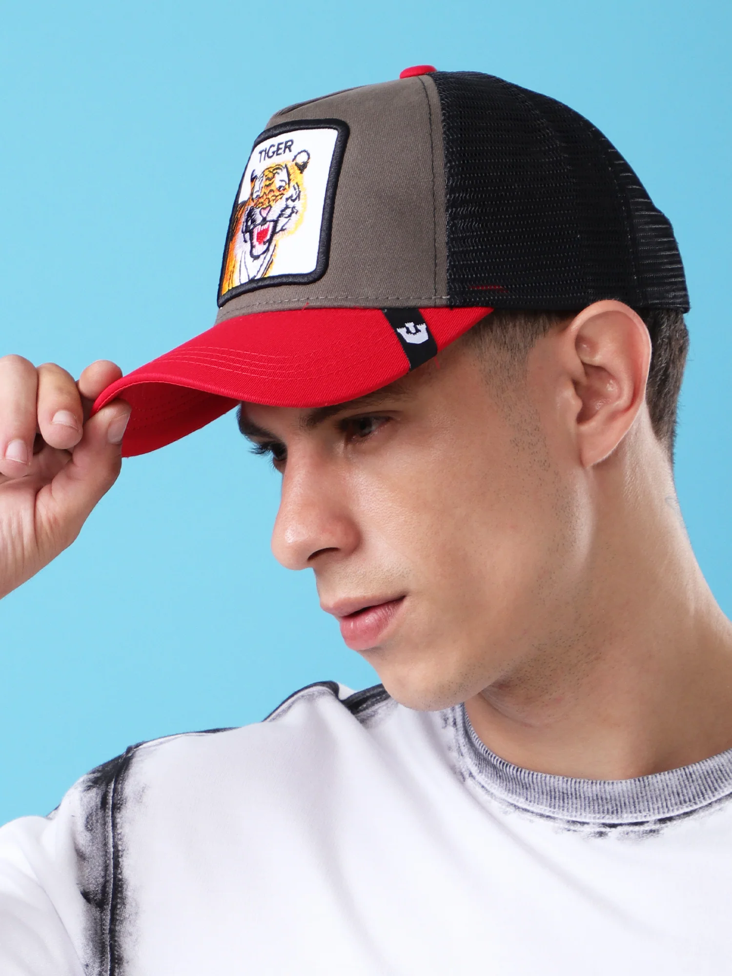 Tiger Patch Trucker Cap - Image 3