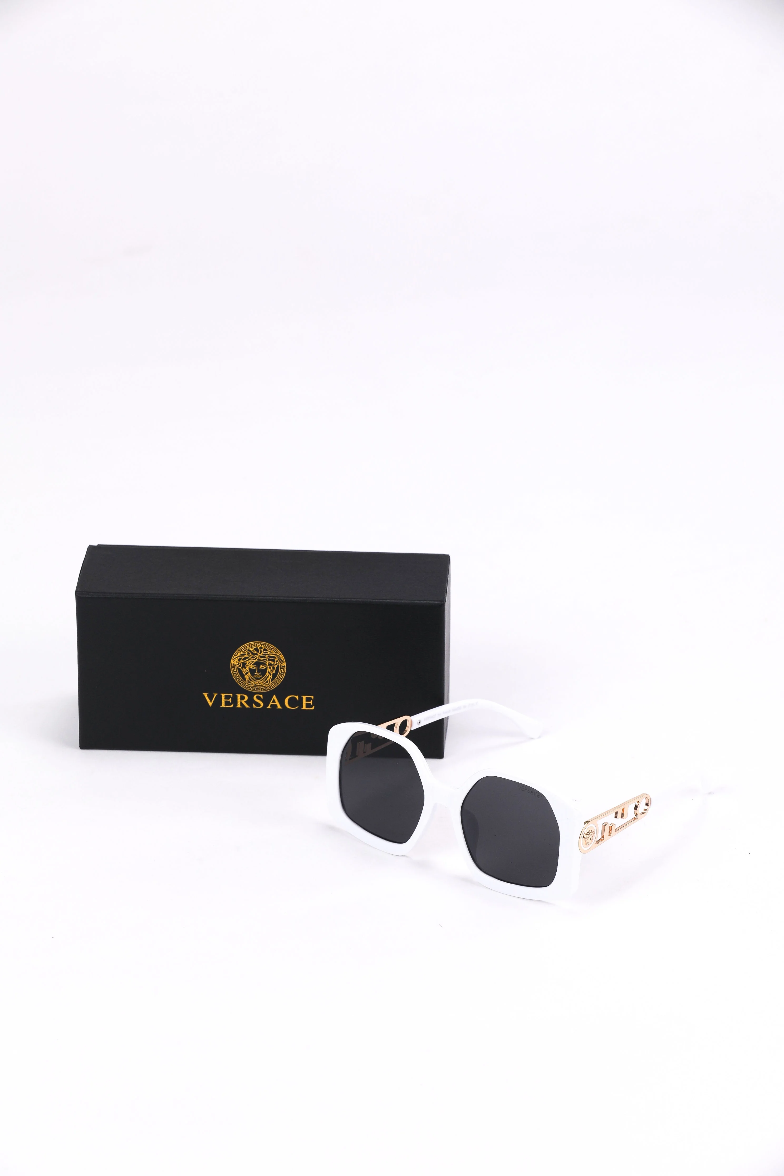 Versace Geometric Chain Sunglasses - Image 2