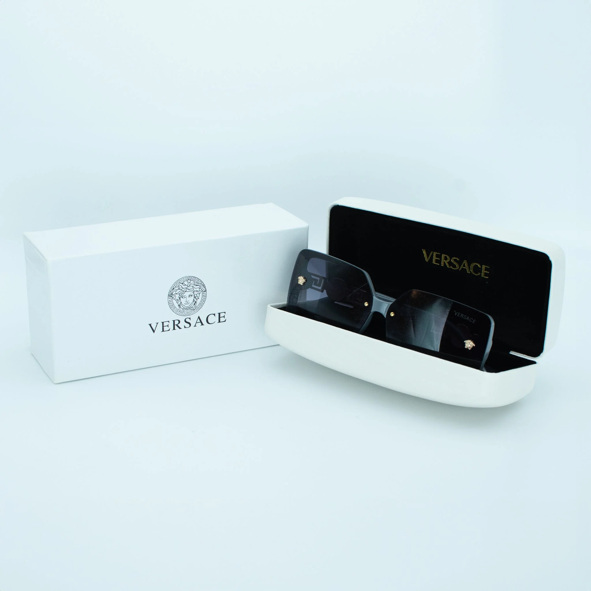 Versace Medusa Greca Square Sunglasses - Image 2