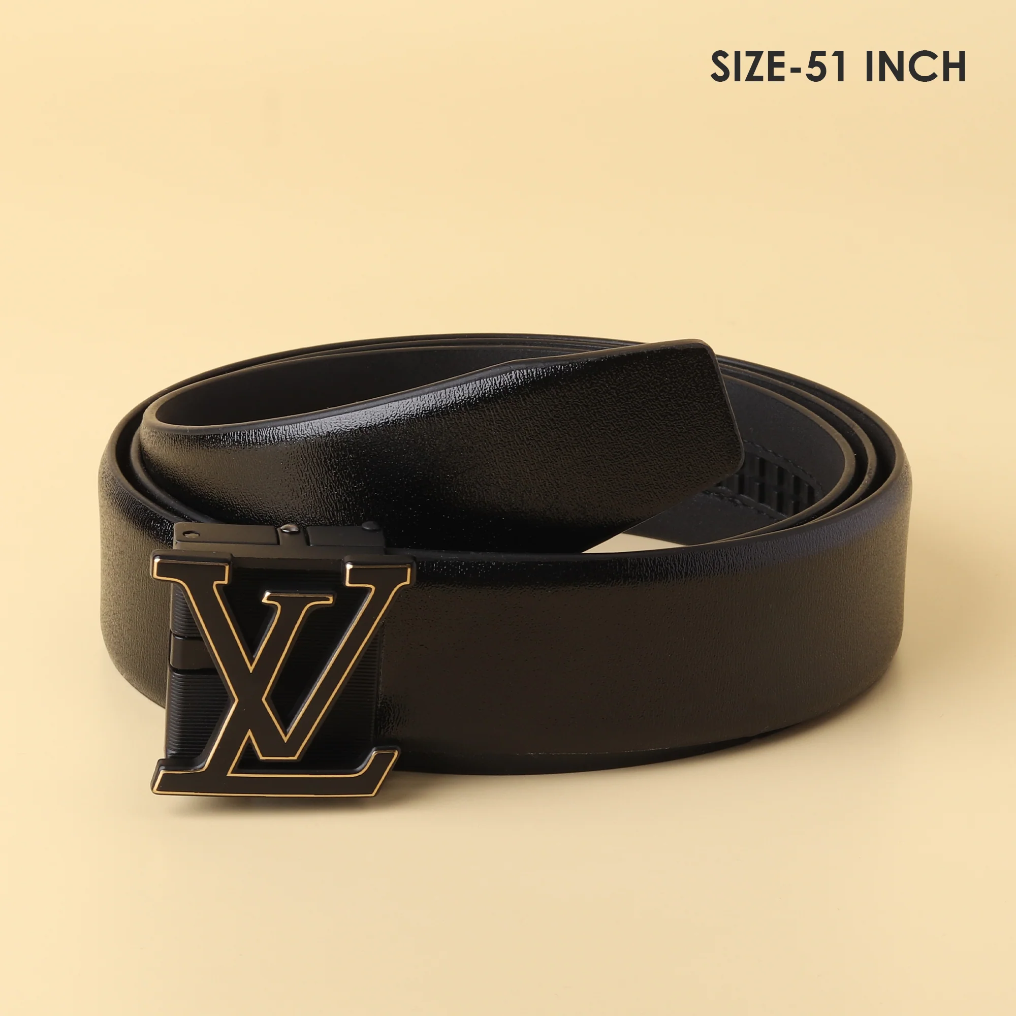 Vuitton Gold LV Buckle Belt - Image 3