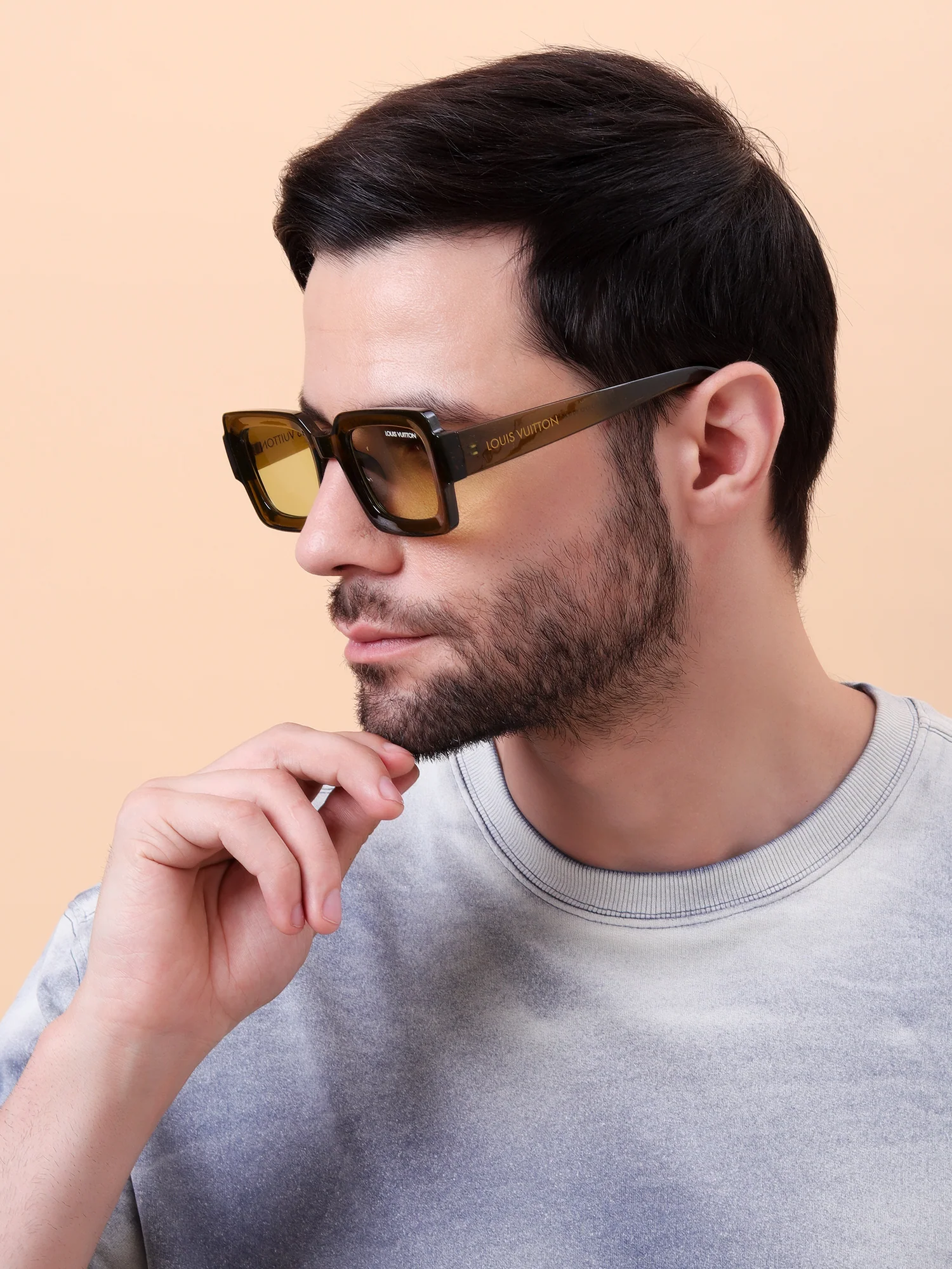 Vuitton Olive Square Sunglasses - Image 8