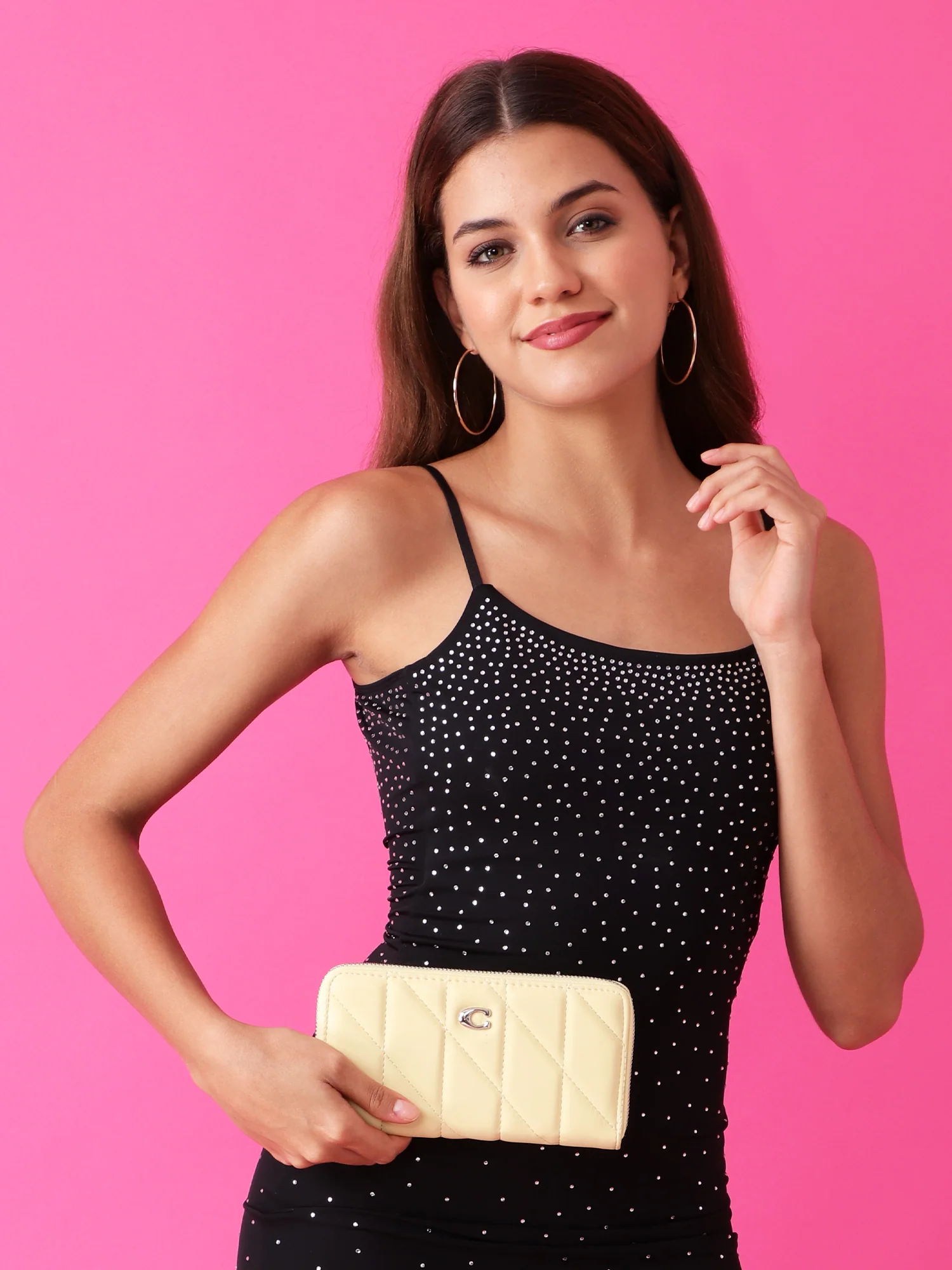 Zip-Around Wallet in Buttercream Yellow - Image 2